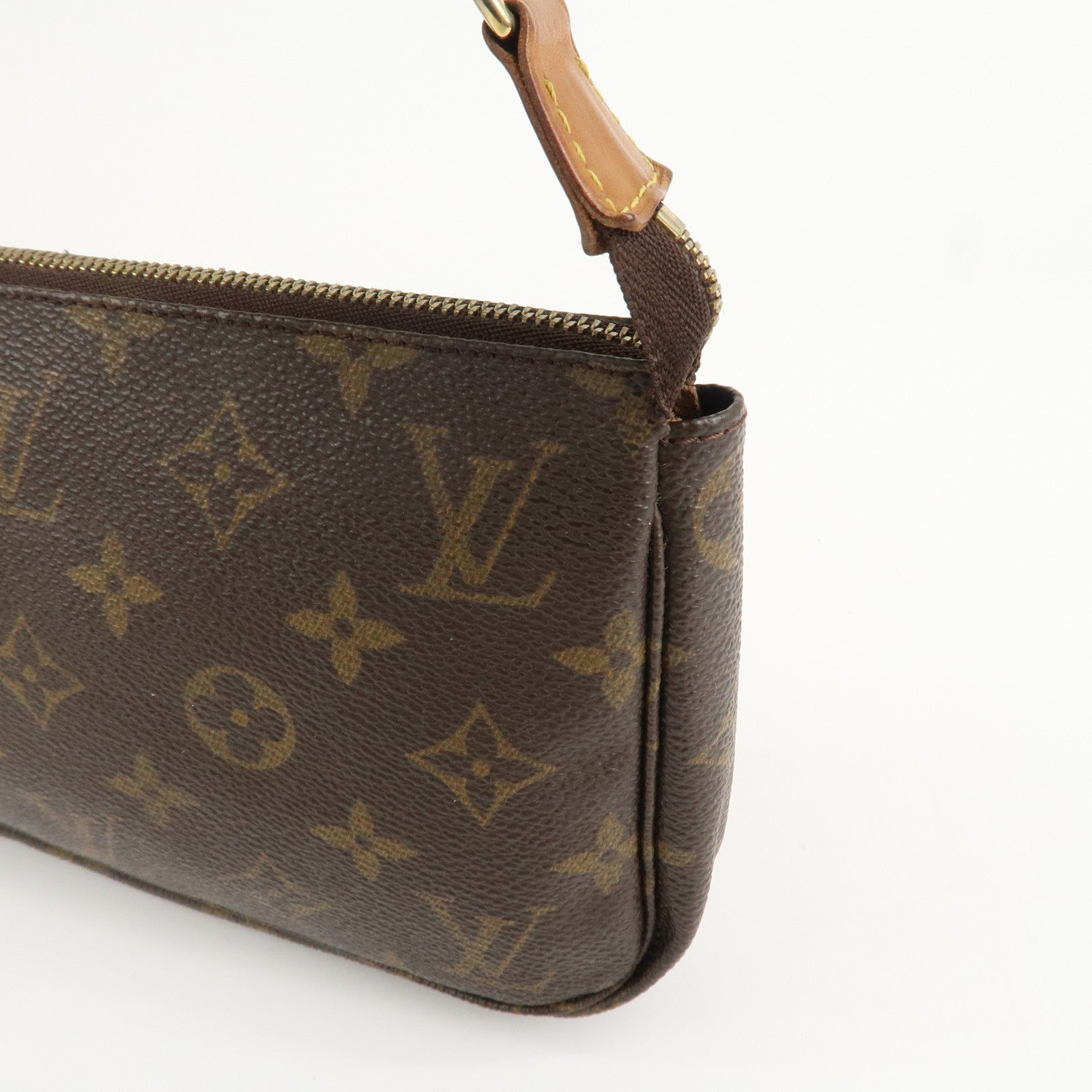 Louis Vuitton Monogram Pochette Accessoires Hand Bag Brown M51980