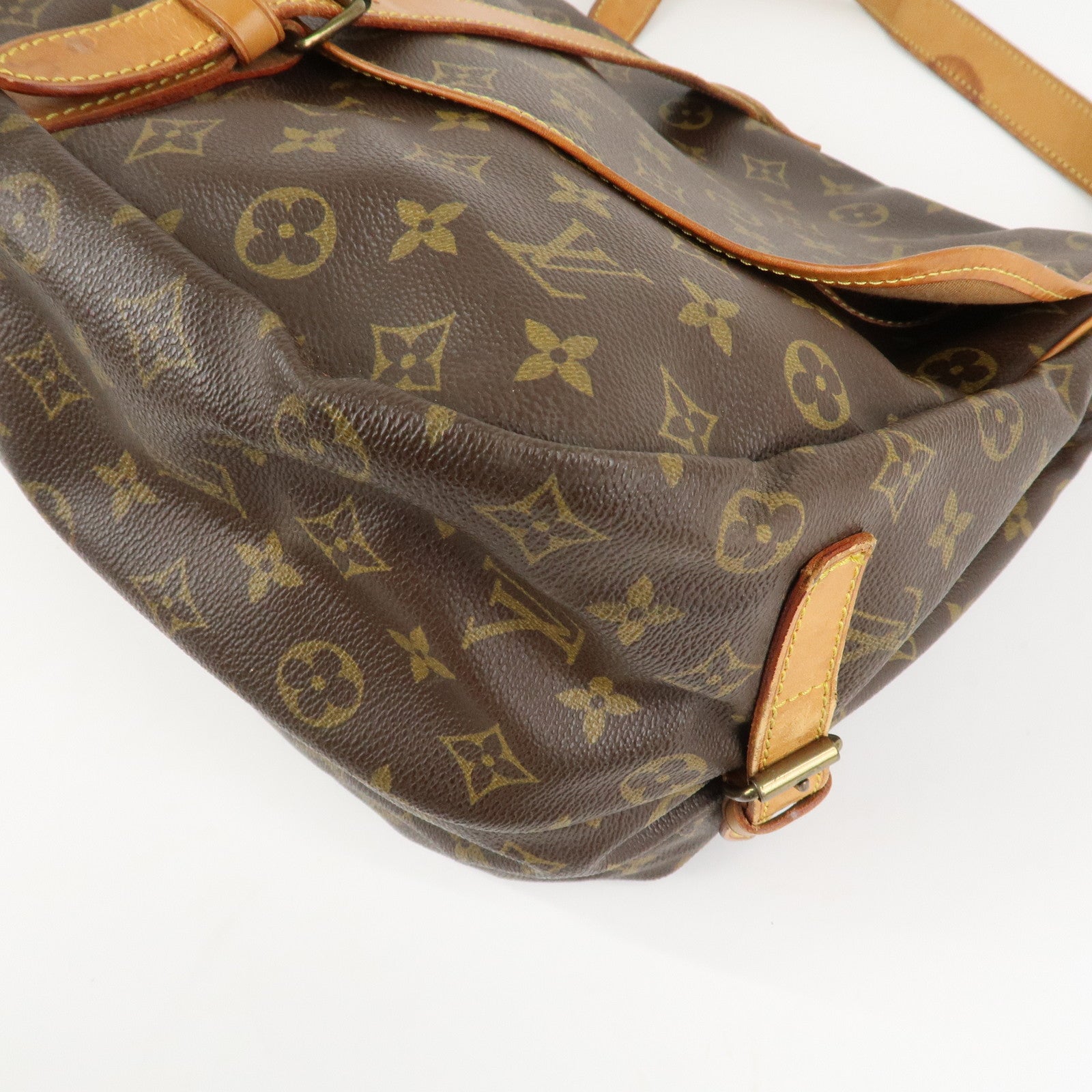 Louis Vuitton Monogram Saumur 35 Shoulder Bag Brown M42254
