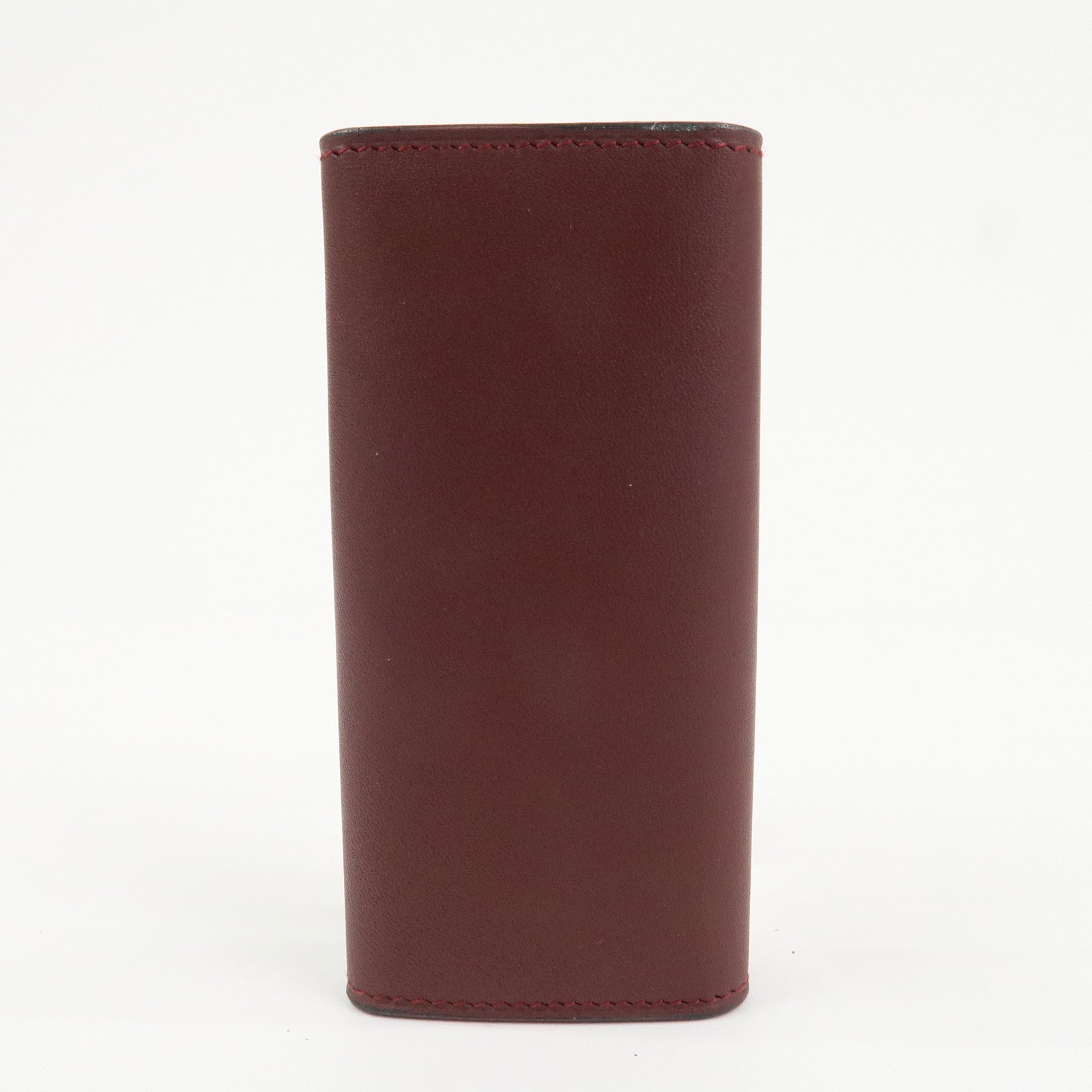 Cartier Must de Cartier Must Line Leather 4 Rings Key Case Bordeaux
