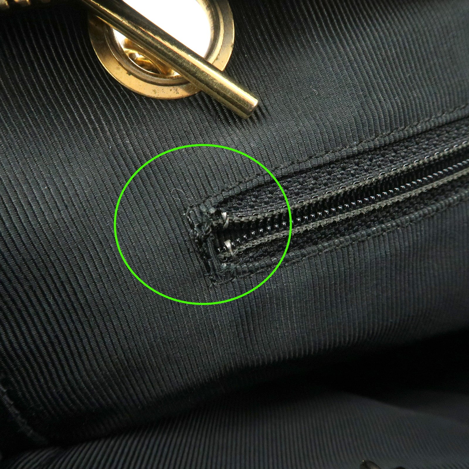 CHANEL Triple COCO Mark Caviarskin Chain Shoulder Bag Black