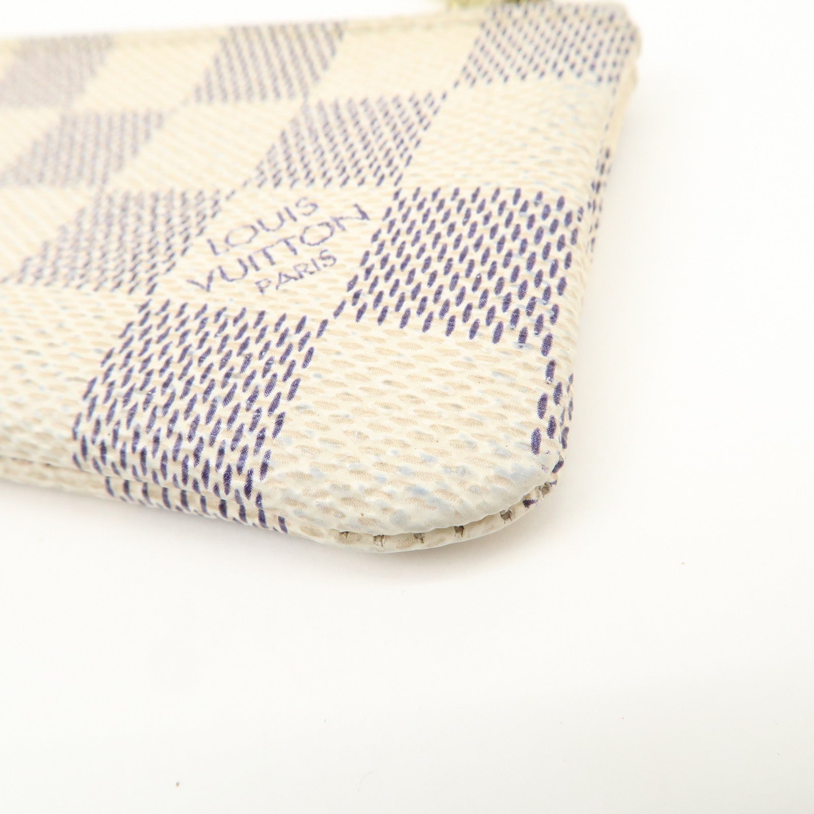 Louis Vuitton Damier Azur Pochette Cles Coin Case N62659