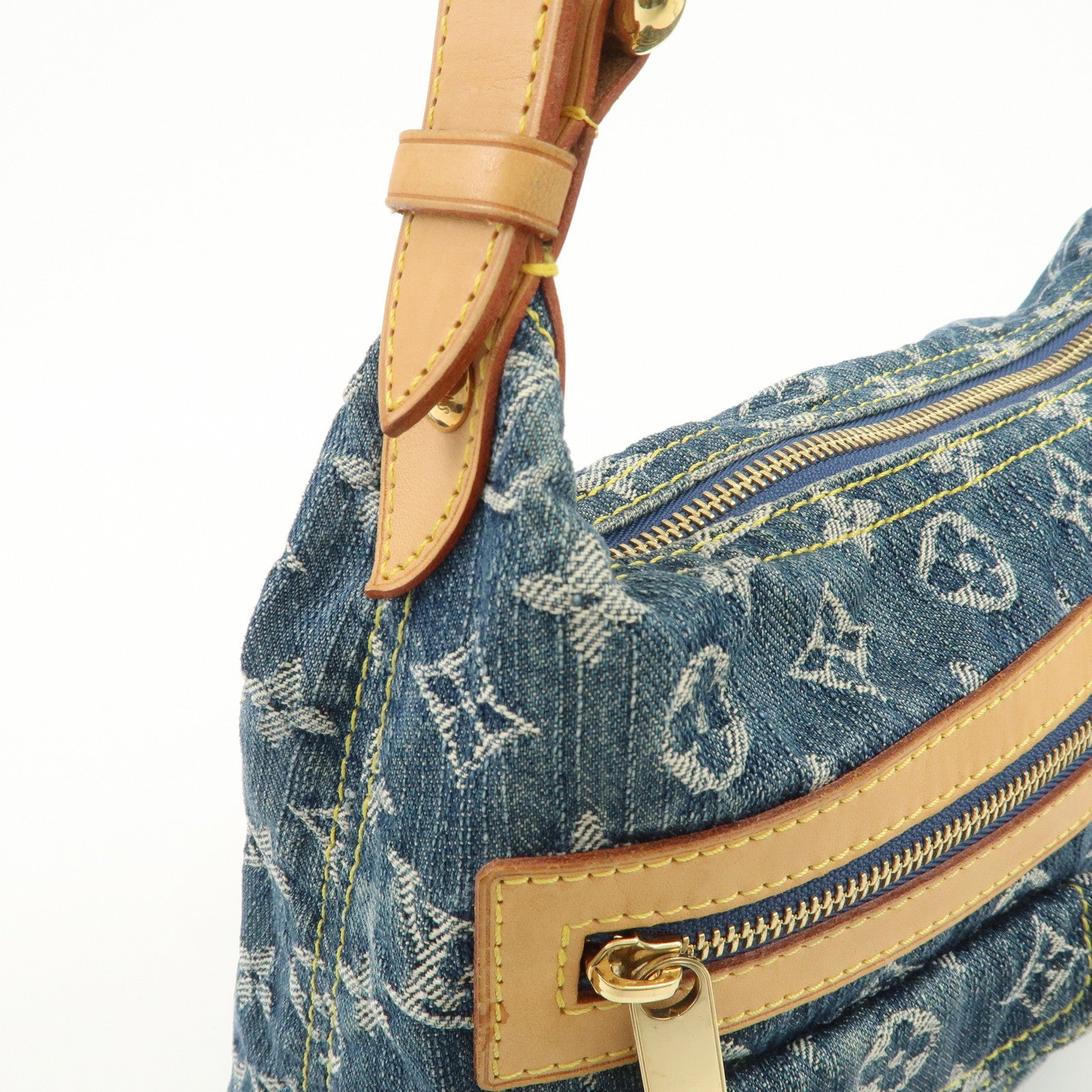 Louis Vuitton Monogram Denim Baggy PM 2Way Bag Shoulder Bag M95049