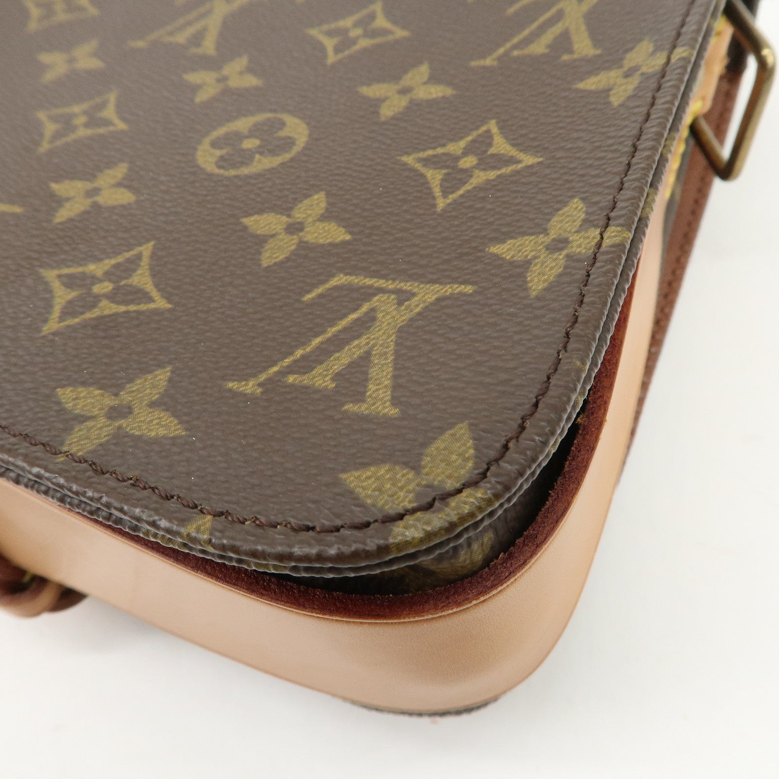 Louis Vuitton Monogram Cartouchiere MM Shoulder Bag M51253