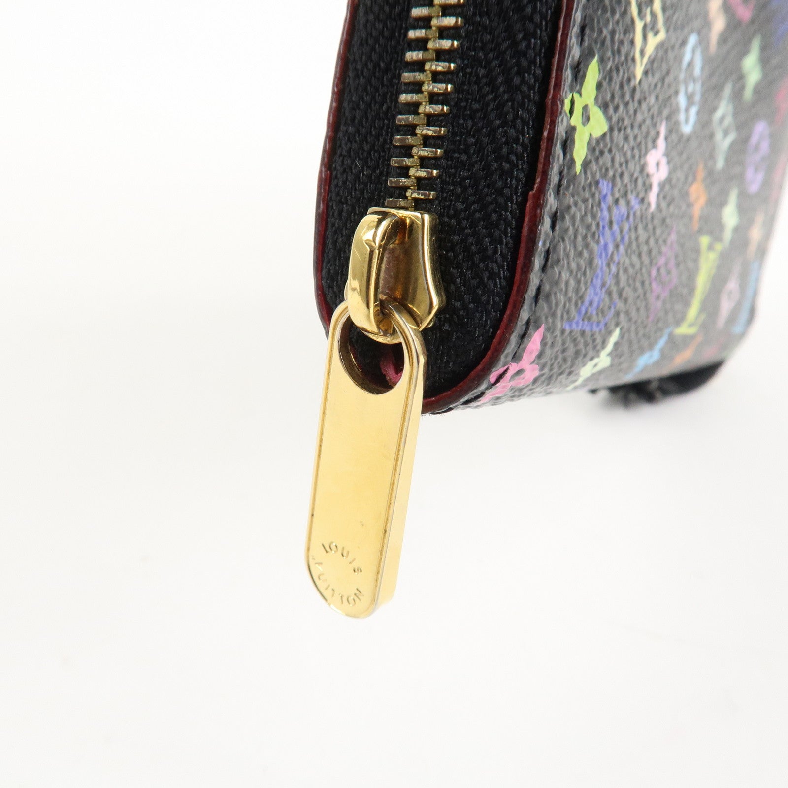 Louis Vuitton Monogram Multicolor Zippy Coin Wallet Noir M93740 Used