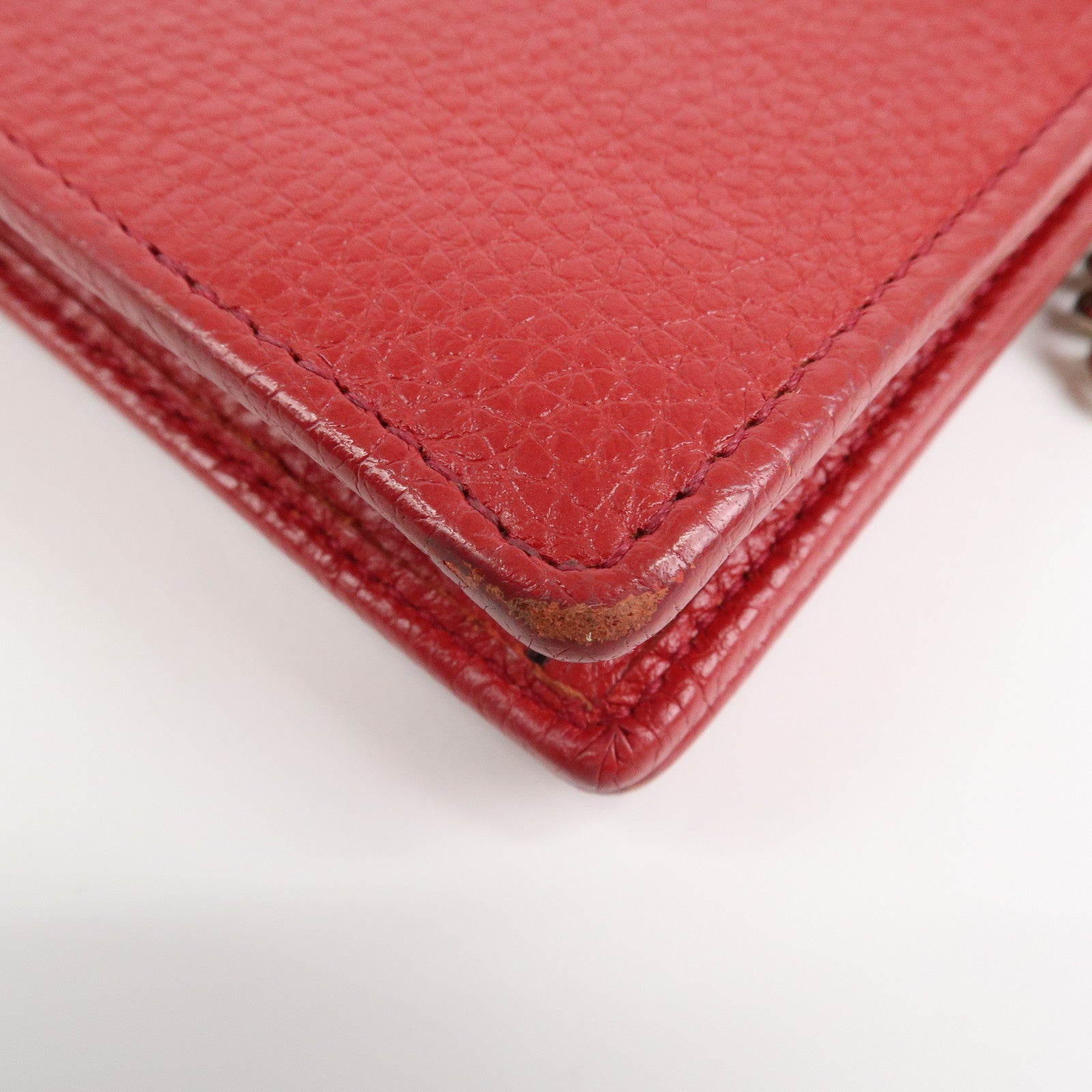 GUCCI SOHO Interlocking G Leather Chain Shoulder Bag Wallet 598211