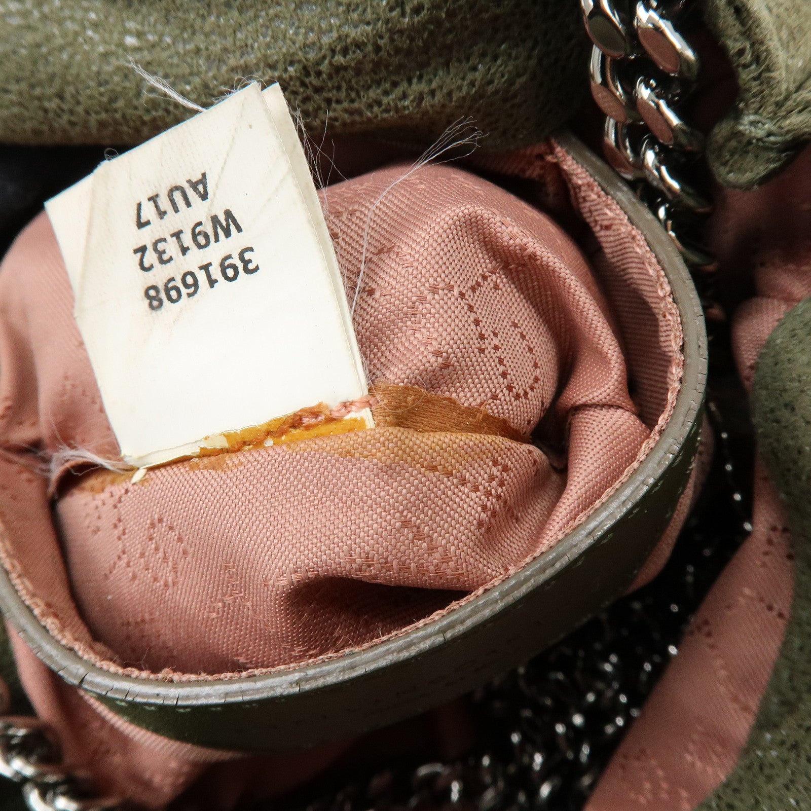 STELLA MCCARTNEY Falabella Mini Faux Leather 2Way Bag Khaki