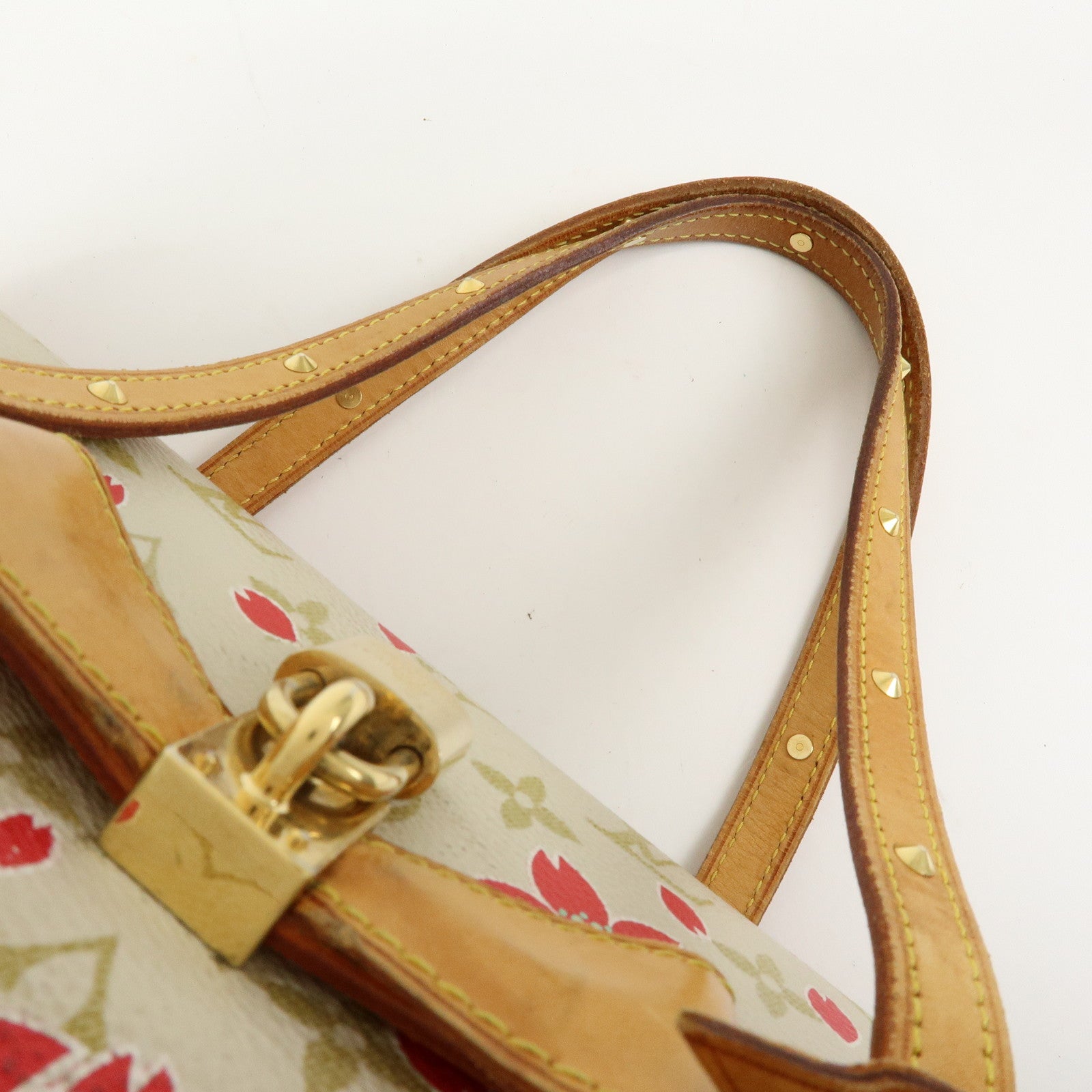 Louis Vuitton Monogram Cherry Blossom Papillon 26 Hand Bag M92011