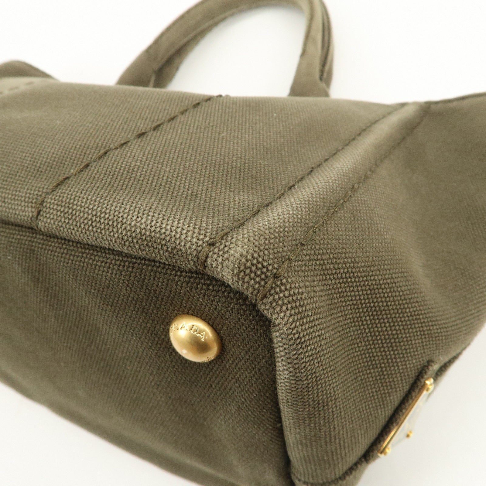 PRADA Canapa Mini Canvas 2WAY Bag Hand Bag Shoulder Bag BN2439G