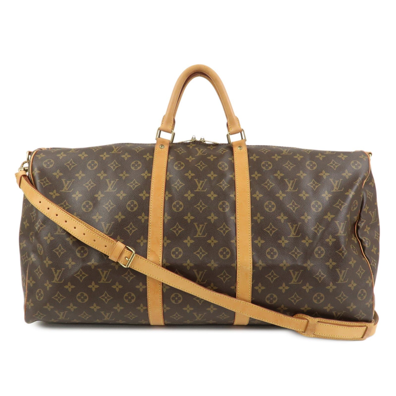 Louis Vuitton Monogram Keep All Bandouliere 60 Boston Bag M41412