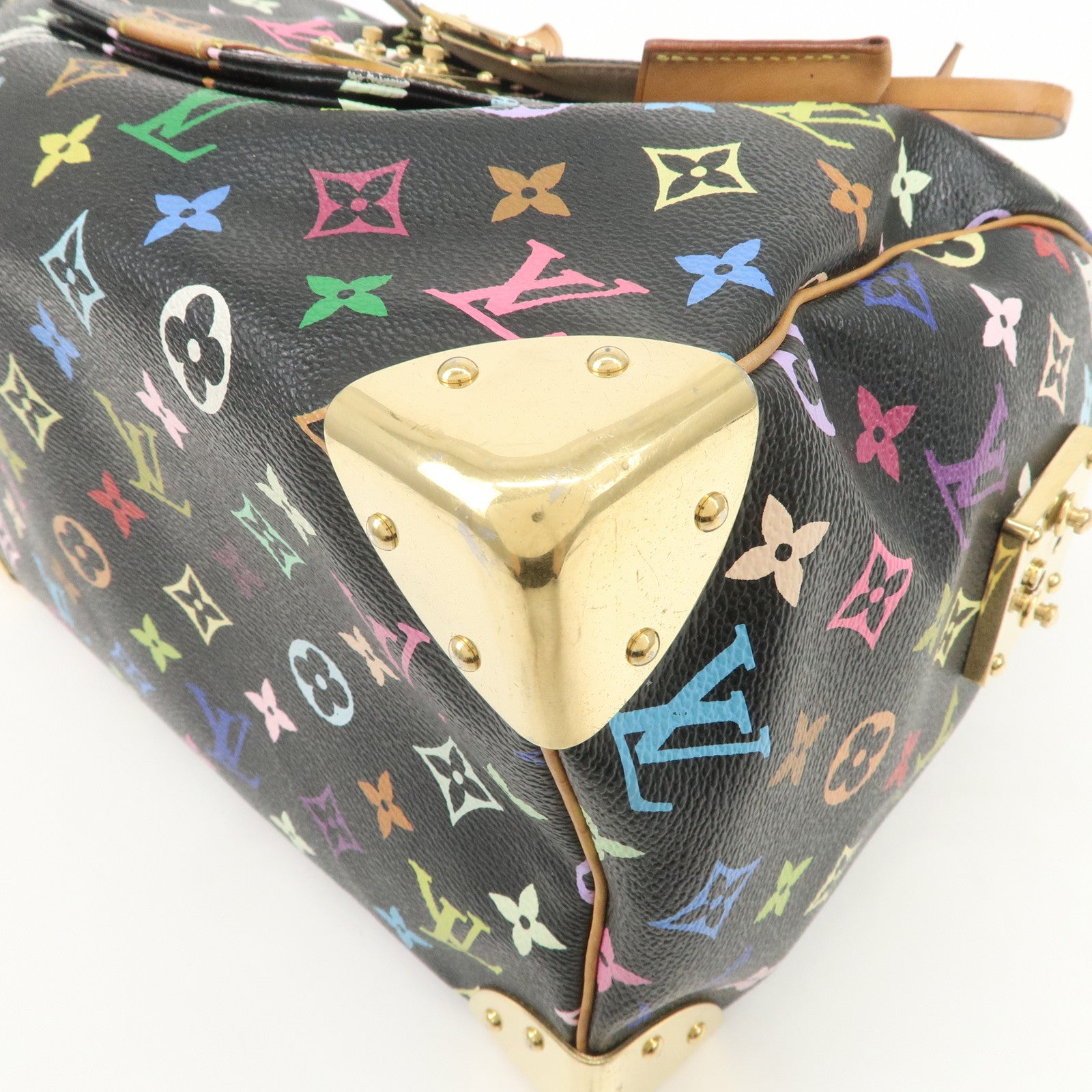 Louis Vuitton Monogram Multicolor Speedy 30 Boston Bag Noir M92642