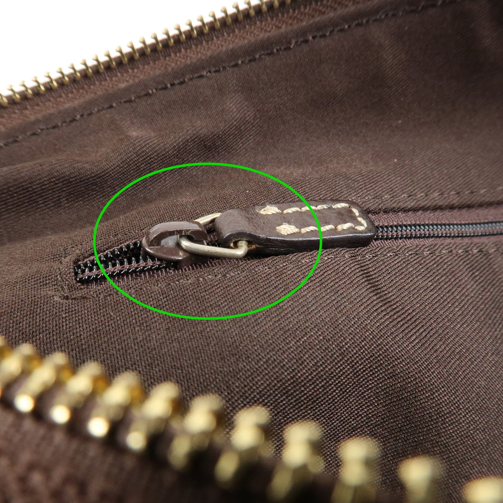 GUCCI Abbey GG Canvas Leather Tote Bag Hand Bag Beige Brown 141470 Used