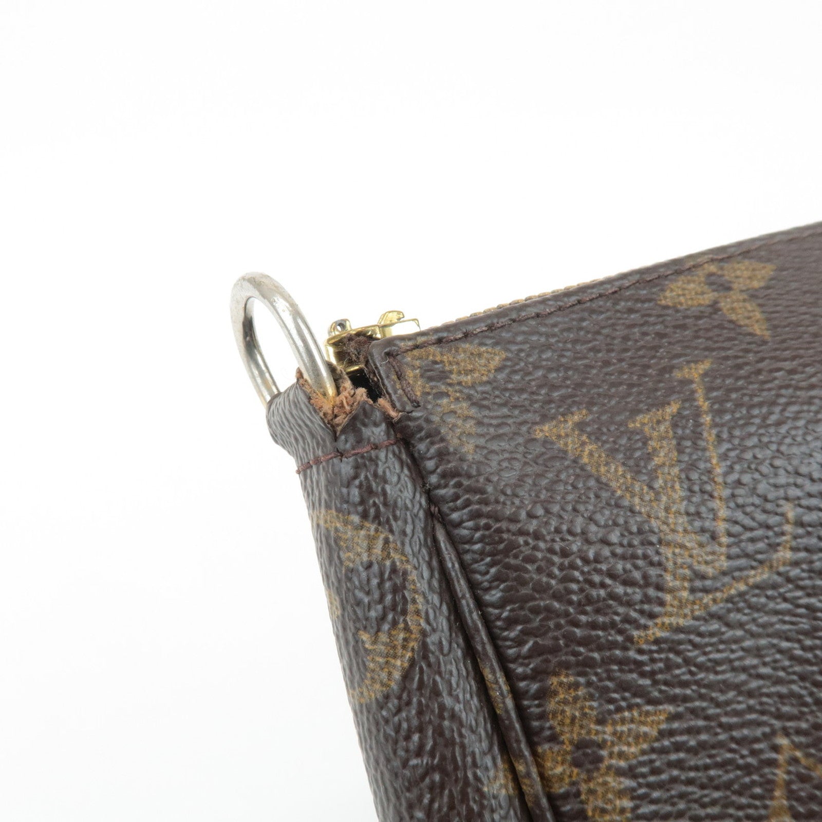 Louis Vuitton Monogram Pochette Accessoires Hand Bag Brown M51980