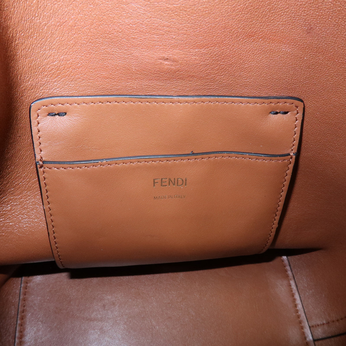 FENDI Mon Tresor Leather 2Way Bag Hand Bag Shoulder Bag Black Red