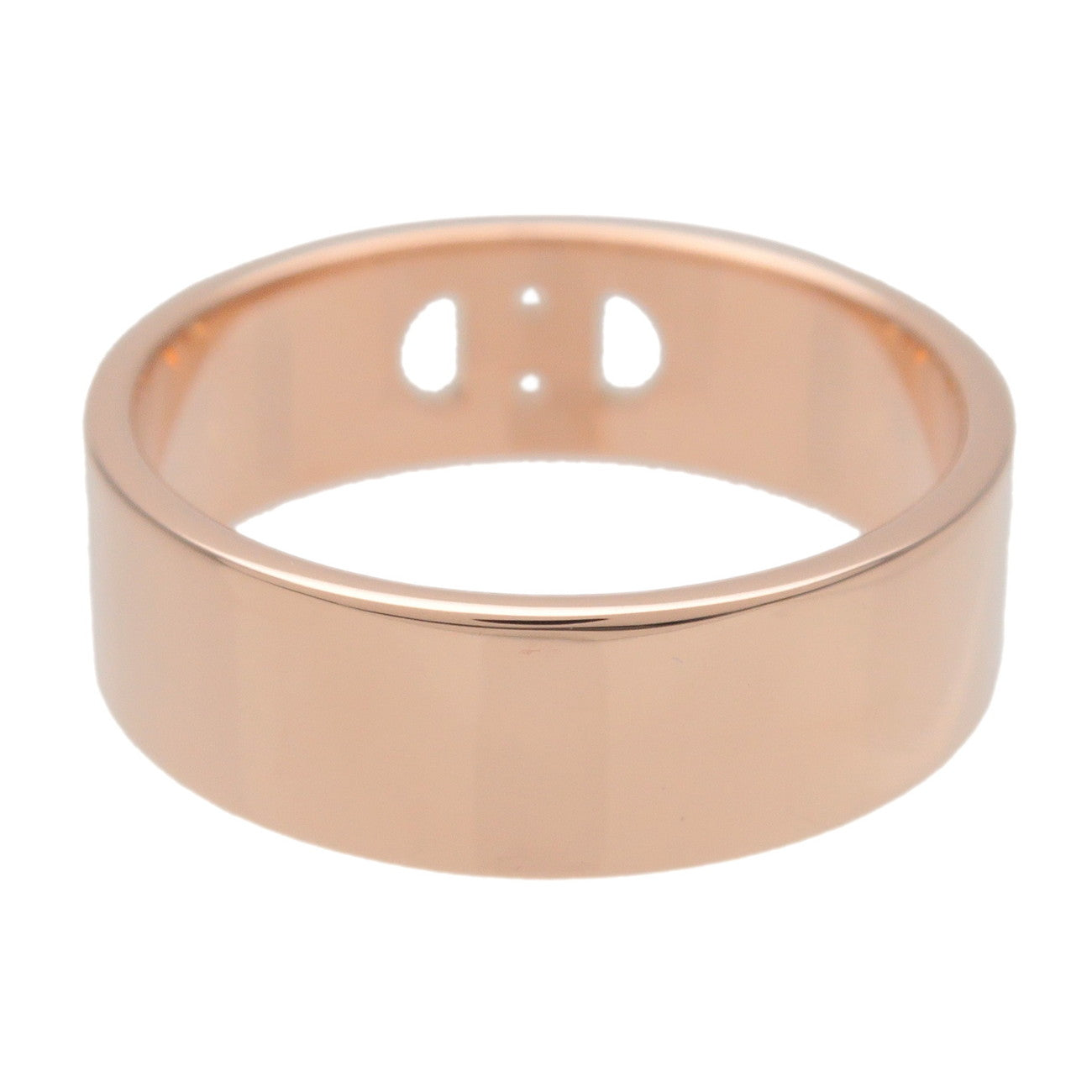 HERMES H Dunkle PM Diamond Ring K18PG Rose Gold #49 US5 EU49 HK10.5