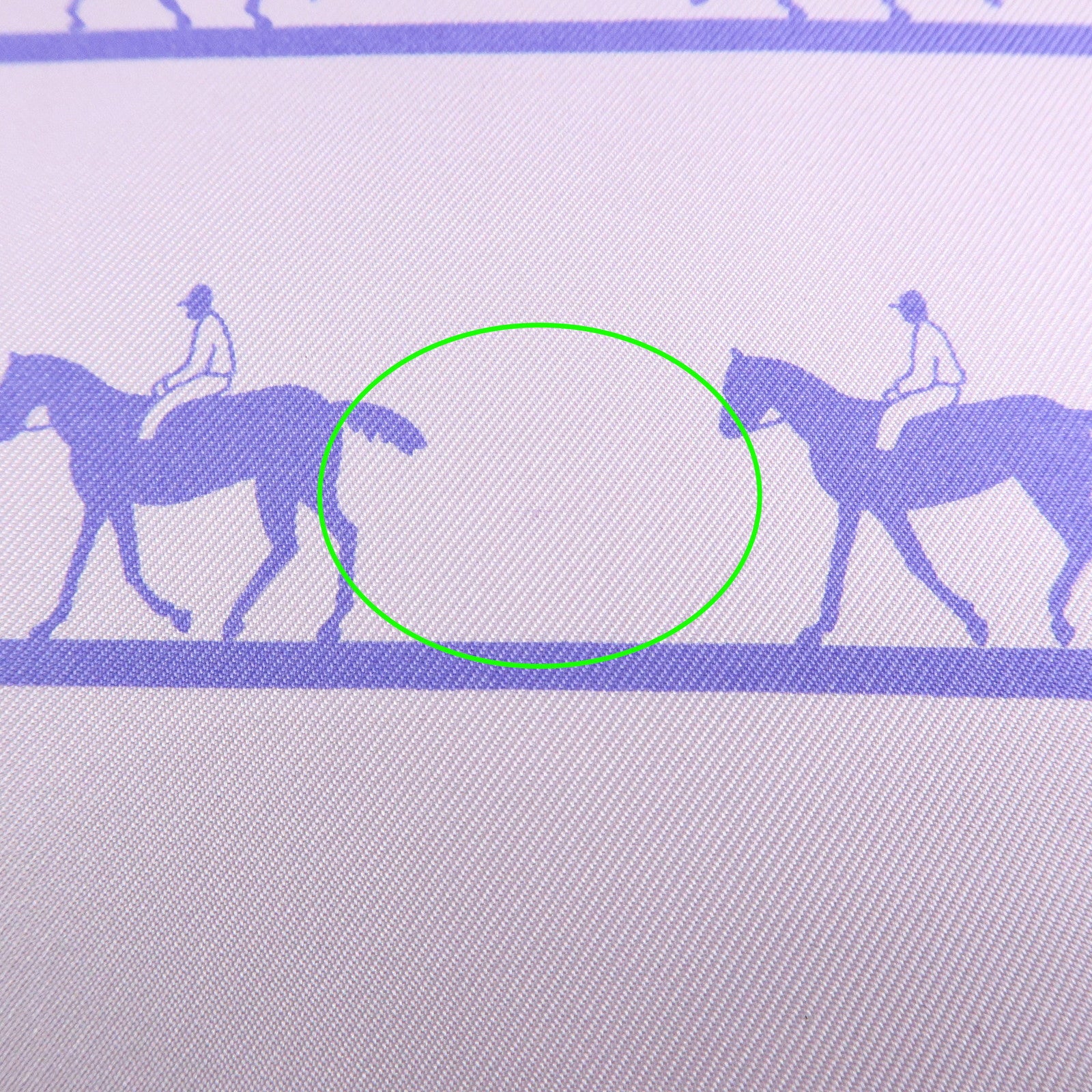 HERMES Carre 90 Silk 100% Saut Galop Canter Rack Scarf Light Purple