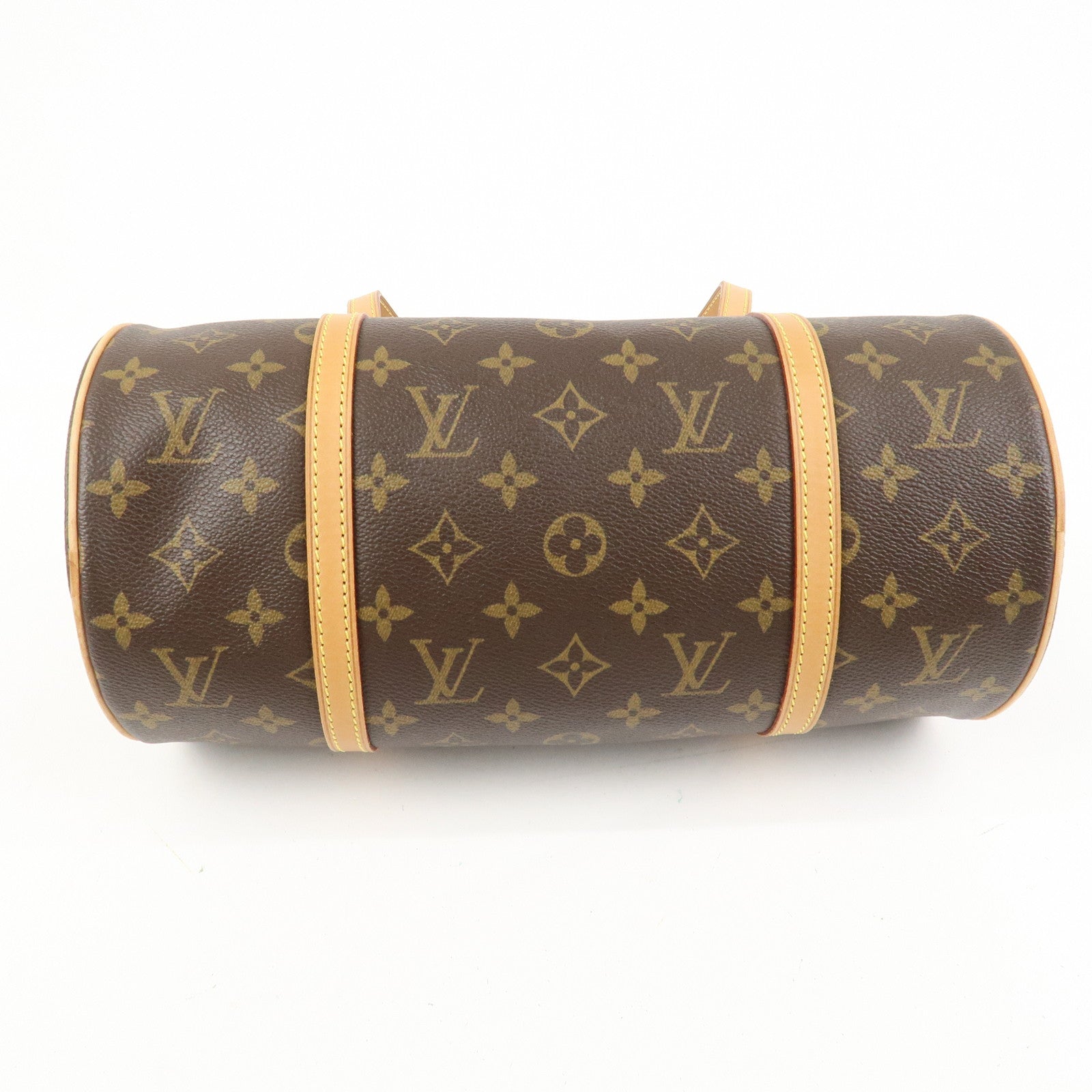 Louis Vuitton Monogram Papillon 30 Hand Bag Brown M51385