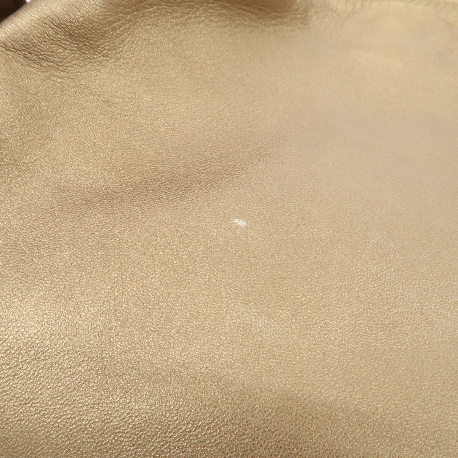 LOEWE Anagram Nappa Aire Leather Hand Bag Shoulder Bag Gold Used