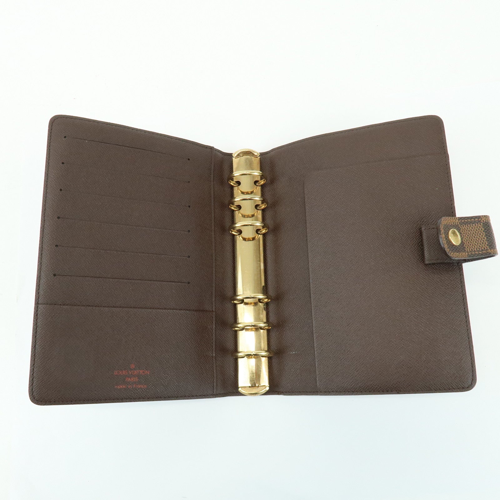 Louis Vuitton Damier Agenda GM Canvas Planner Cover Ebene R20107