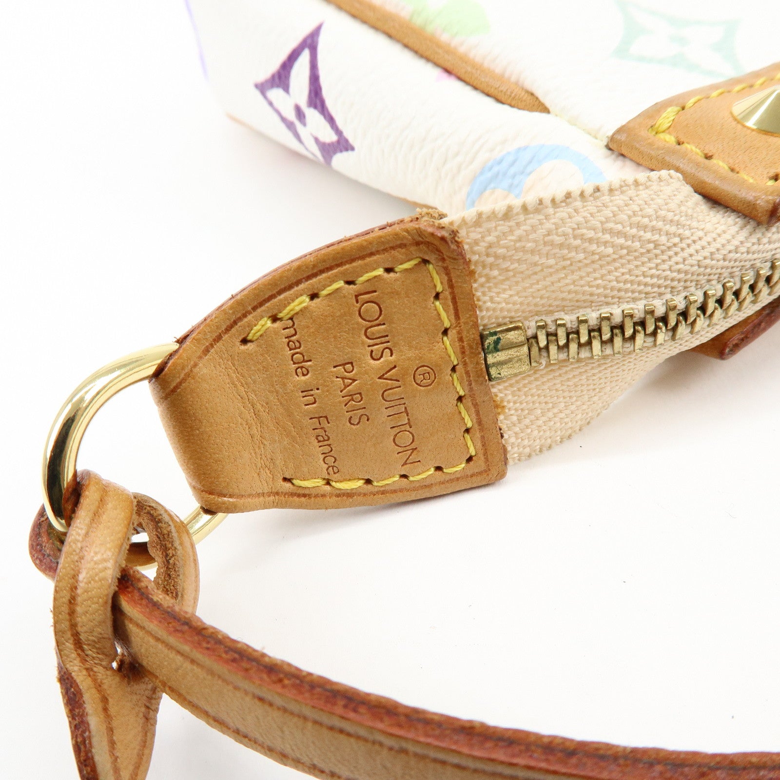 Louis Vuitton Monogram Multicolor Pochette Accessoires Blanc M92649