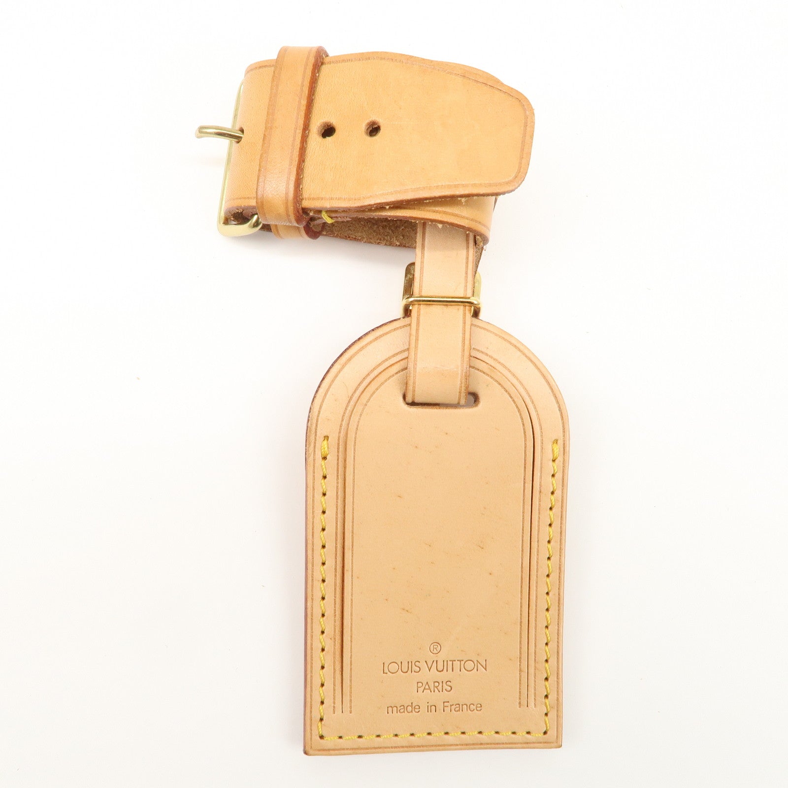 Louis Vuitton Set of 15 Nume Leather Name Tag & Poignet Natural Used