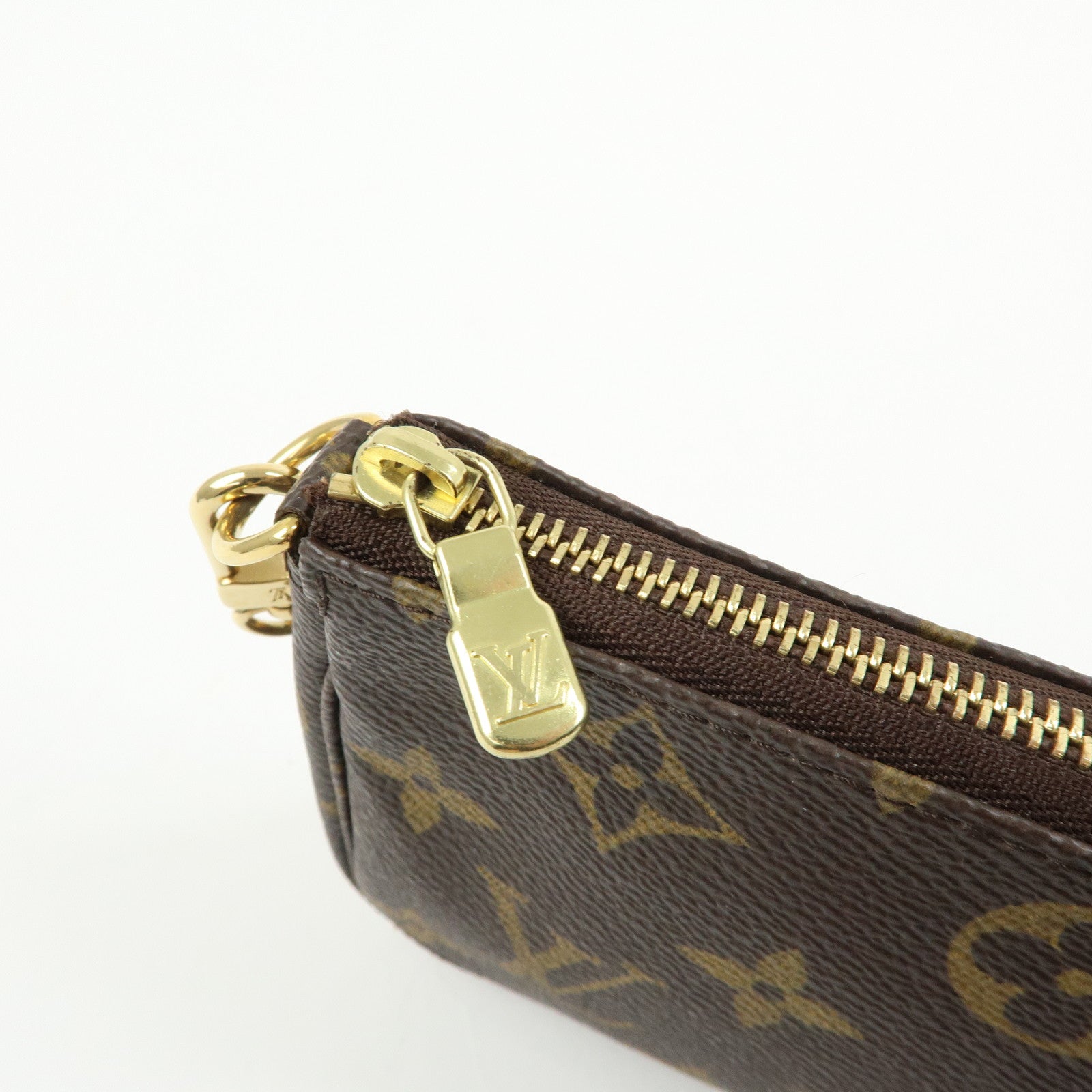 Louis Vuitton Monogram Mini Pochette Accessoires Hand Bag M58009