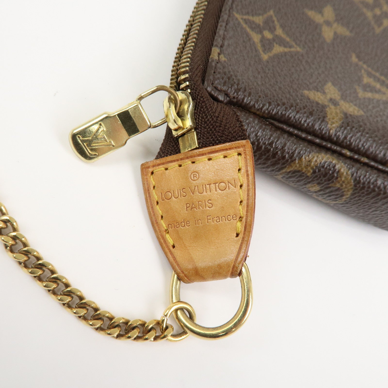 Louis Vuitton Monogram Mini Pochette Accessoires Hand Bag M58009