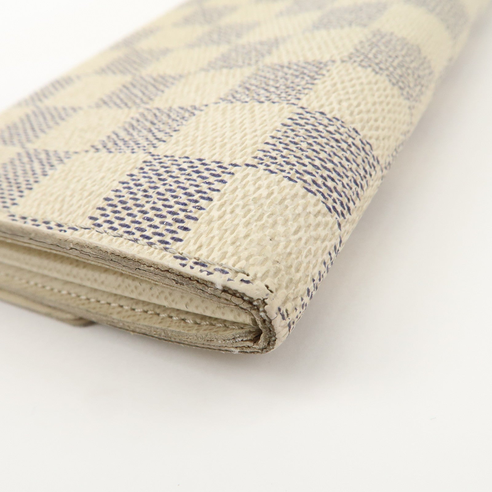 Louis Vuitton Set of 2 Damier Azur Portefeuille Sarah Wallet M61735 Used