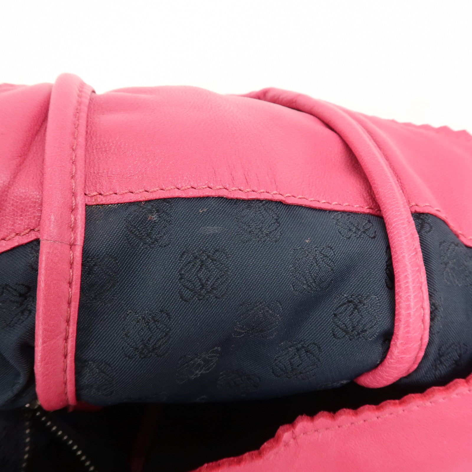 LOEWE Anagram Nappa Leather Viento 30 One Shoulder Bag Pink