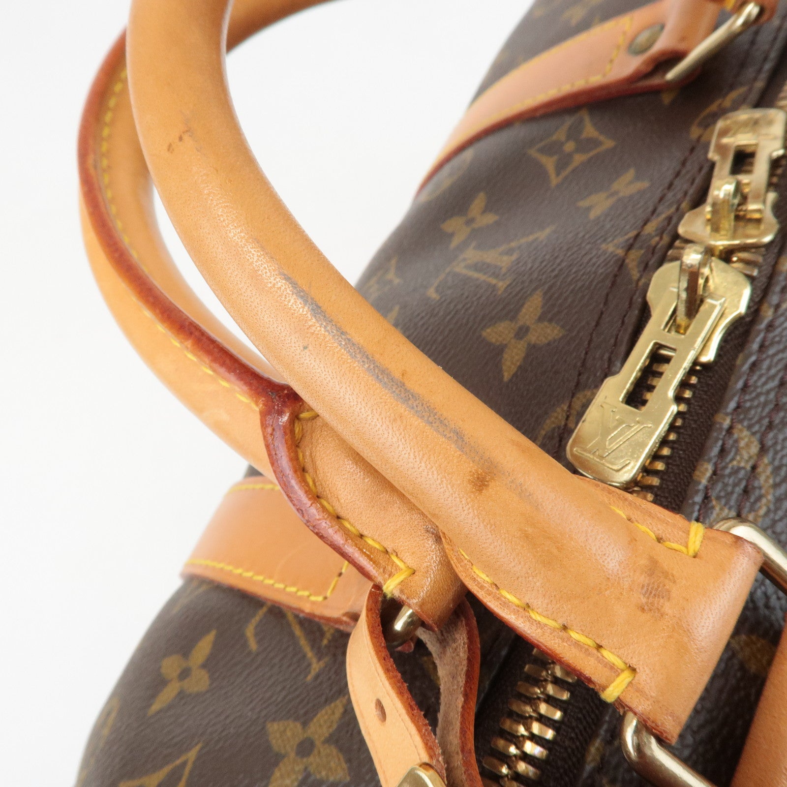 Louis Vuitton Monogram Keep All Bandouliere 55 Boston Bag Brown M41414 Used