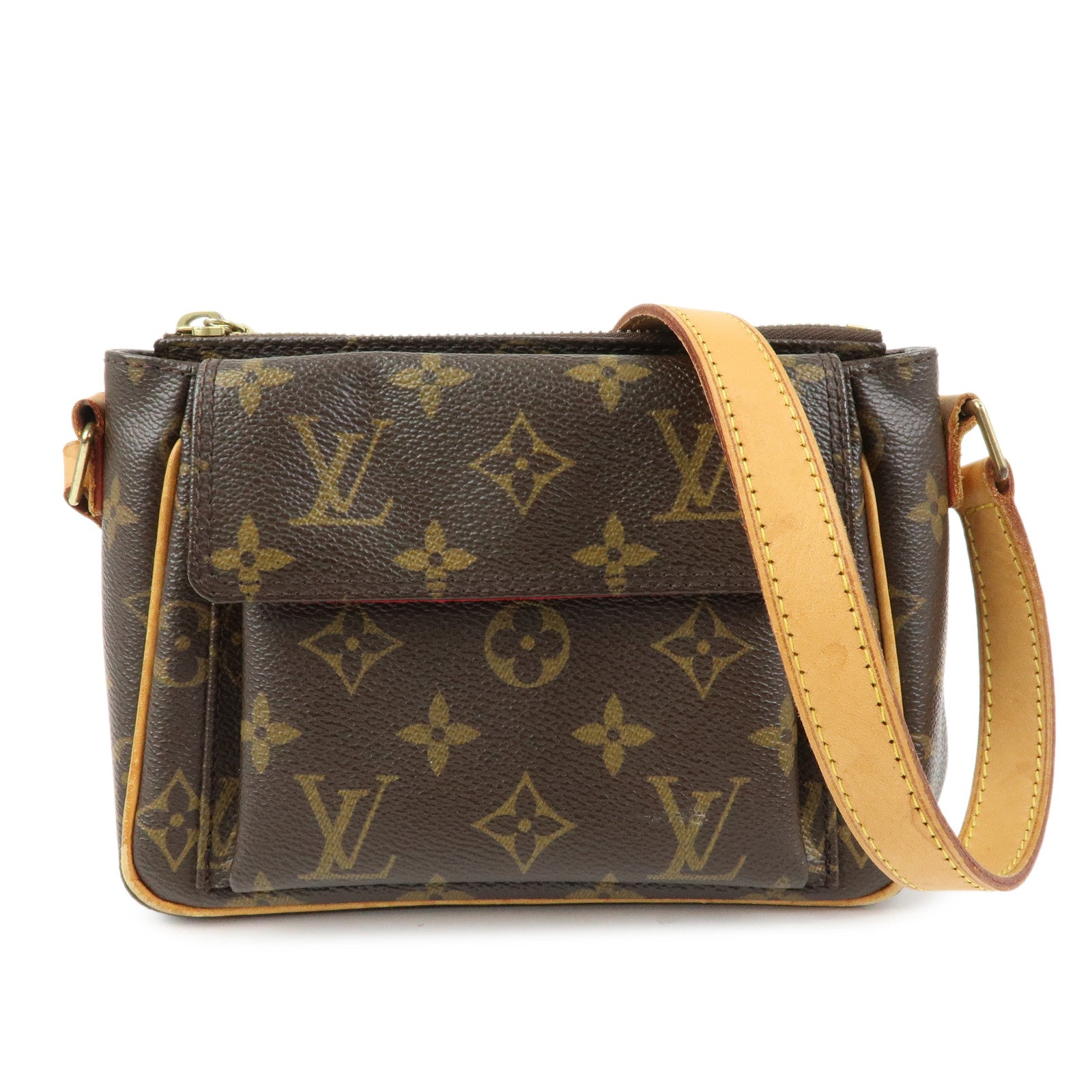Louis Vuitton Monogram Viva Cite PM Shoulder Bag Brown M51165