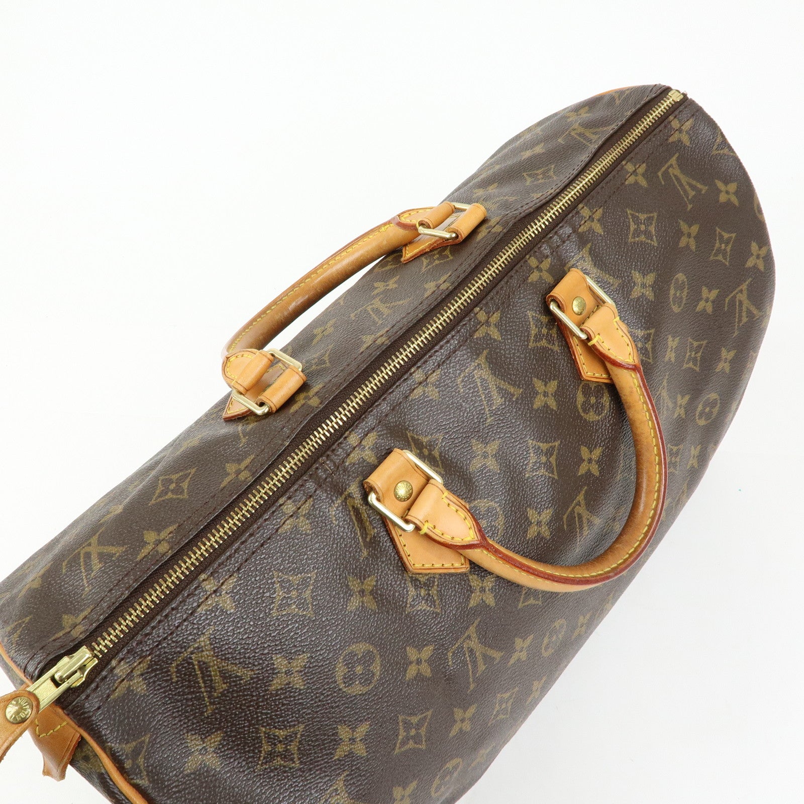 Louis Vuitton Monogram Speedy 40 Hand Bag Boston Bag Brown M41522