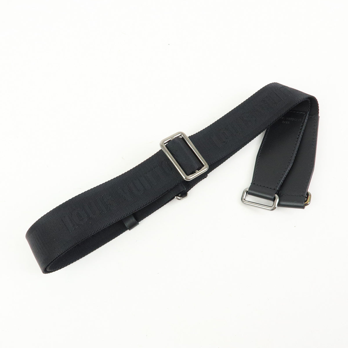 Louis Vuitton Canvas Leather Adjustable Shoulder Strap Black