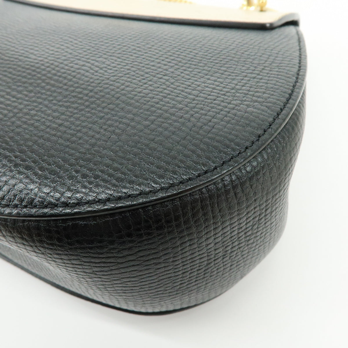 Chloe Drew Leather Shoulder Bag Crossbody Bag Black Ivory