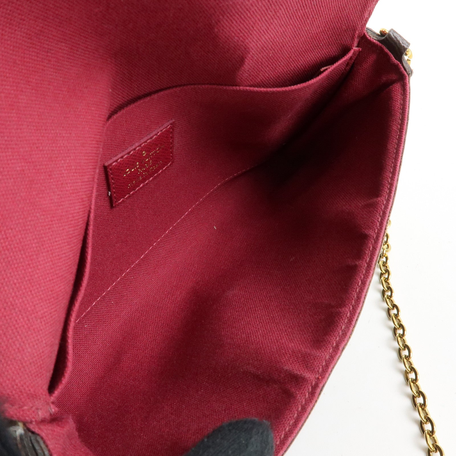 Louis Vuitton Monogram Pochette Felicie Shoulder Bag Brown M61276