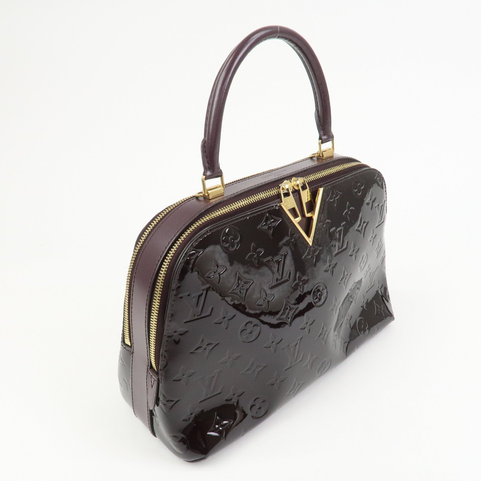 Louis Vuitton Monogram Vernis Melrose 2Way Hand Bag Amarante M42693