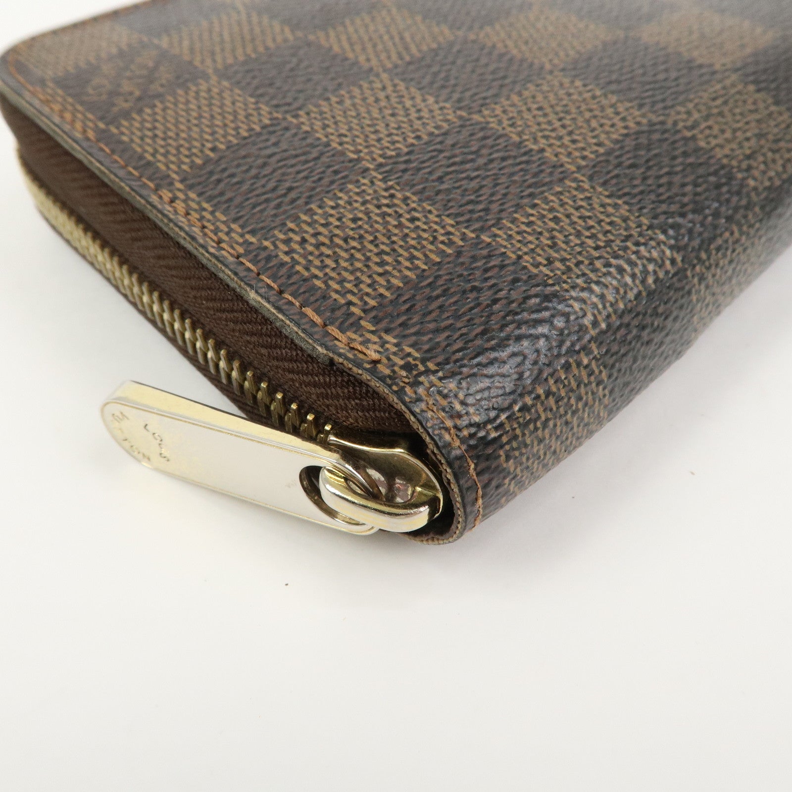 Louis Vuitton Damier Zippy Round Wallet Old Style Brown N60015