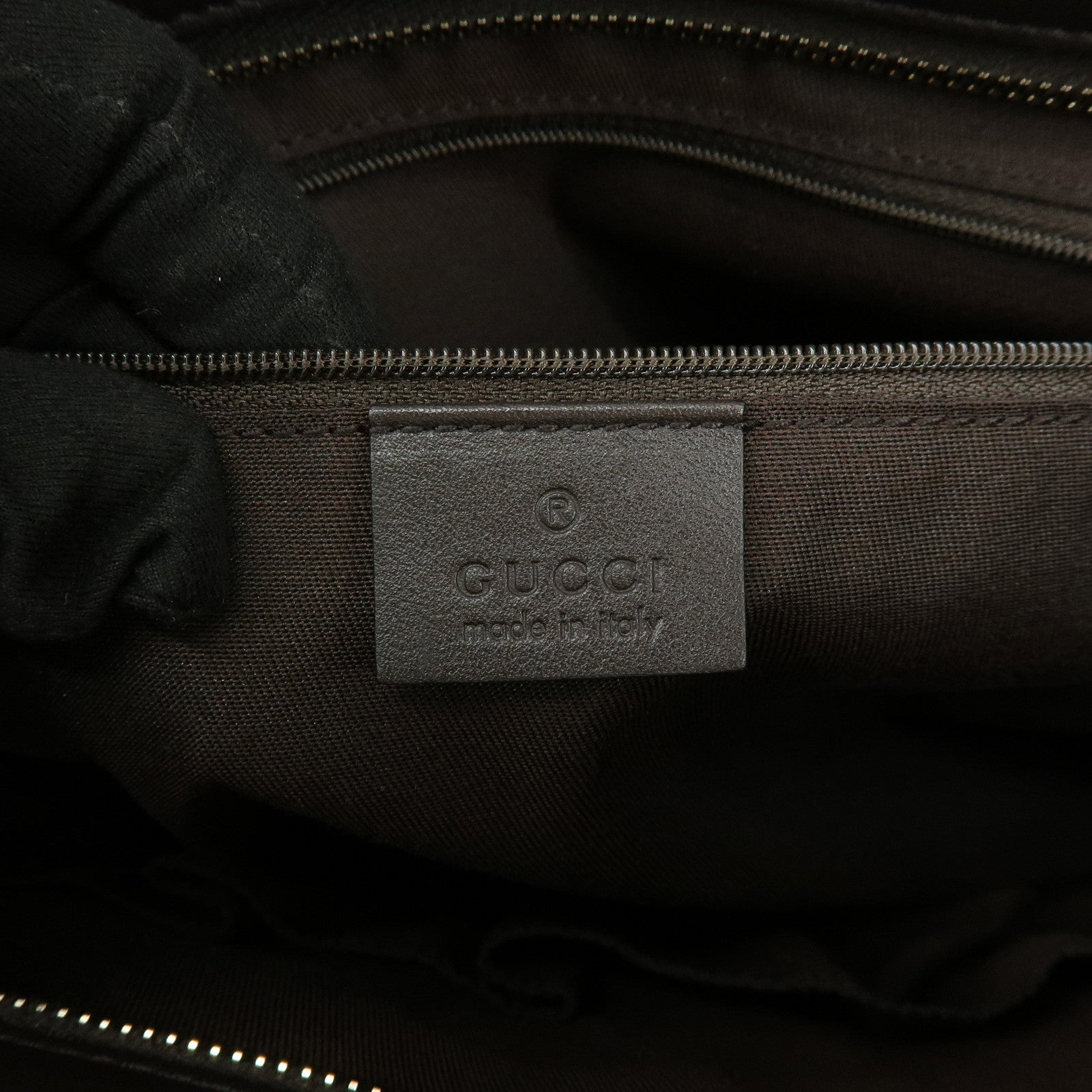 GUCCI GG Canvas Leather 2Way Tote Bag Hand Bag Brown 388929