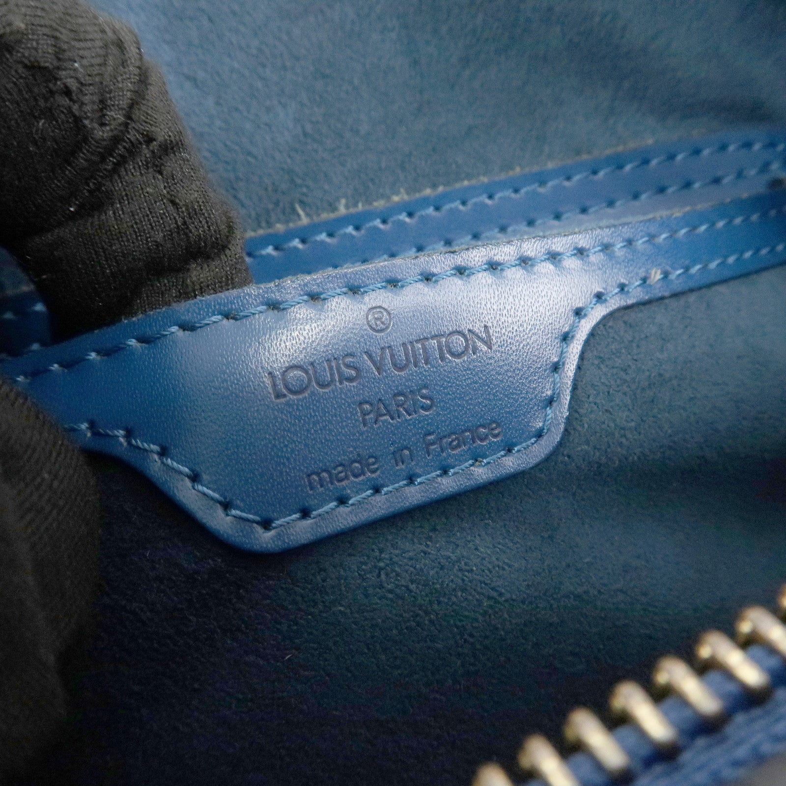 Louis Vuitton Epi Soufflot Shoulder Bag Hand Bag Toledo Blue M52225