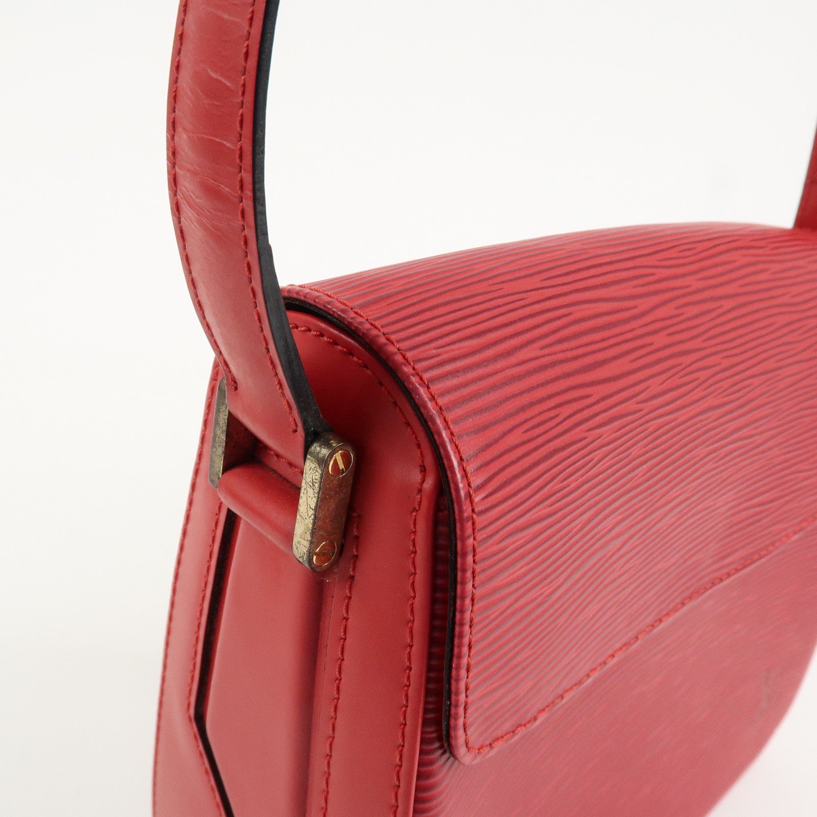 Louis Vuitton Epi Leather Buci Shoulder Bag Castilian Red M52207 Used