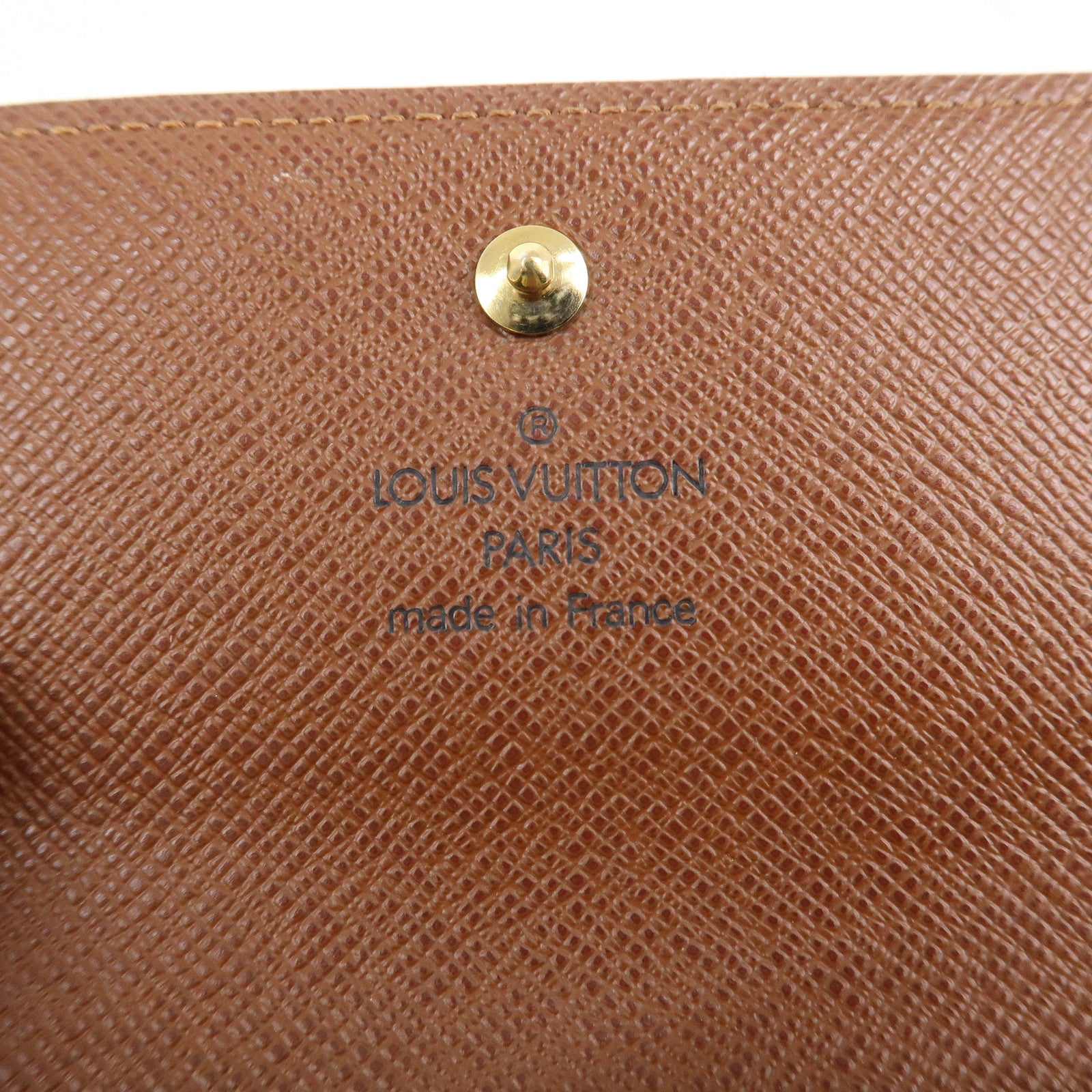 Louis Vuitton Monogram Porte Monnaie Billet Carte Credit M61652 Used