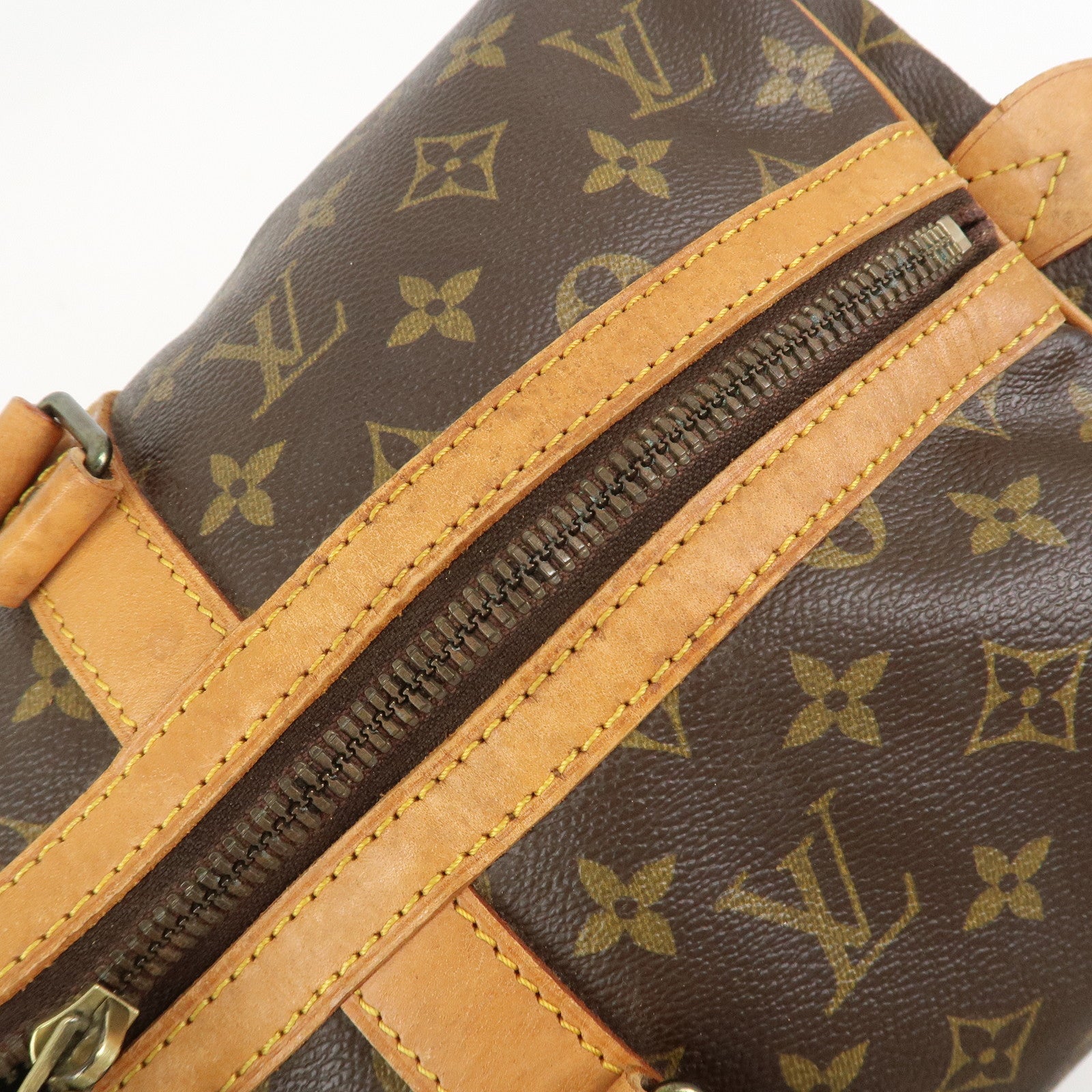 Louis Vuitton Monogram Sac Souple 45 Boston Bag Brown M41624