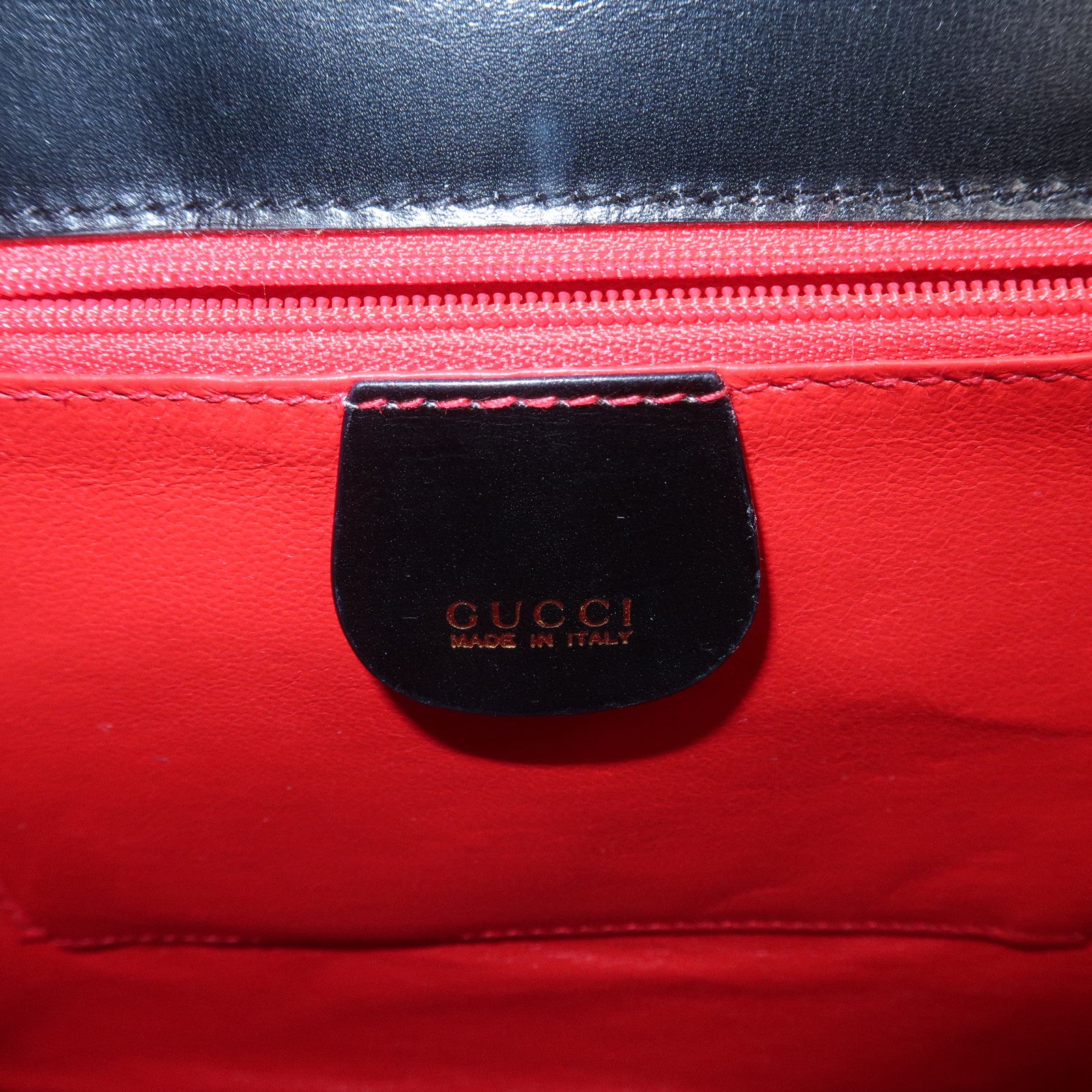 GUCCI Bamboo Leather 2Way Bag Hand Bag Shoulder Bag 000・46・0266