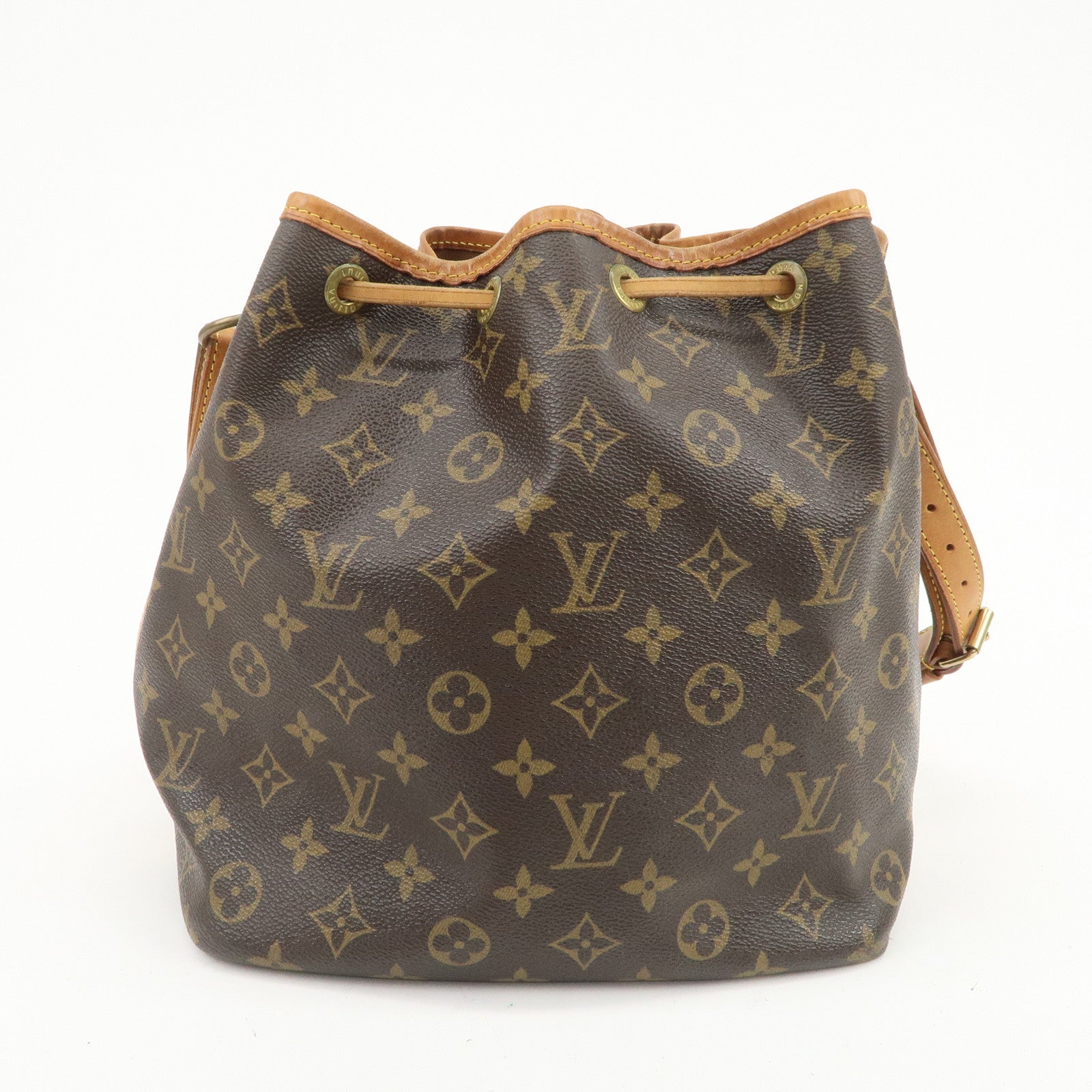Louis Vuitton Monogram Petit Noe Shoulder Bag Brown M42226