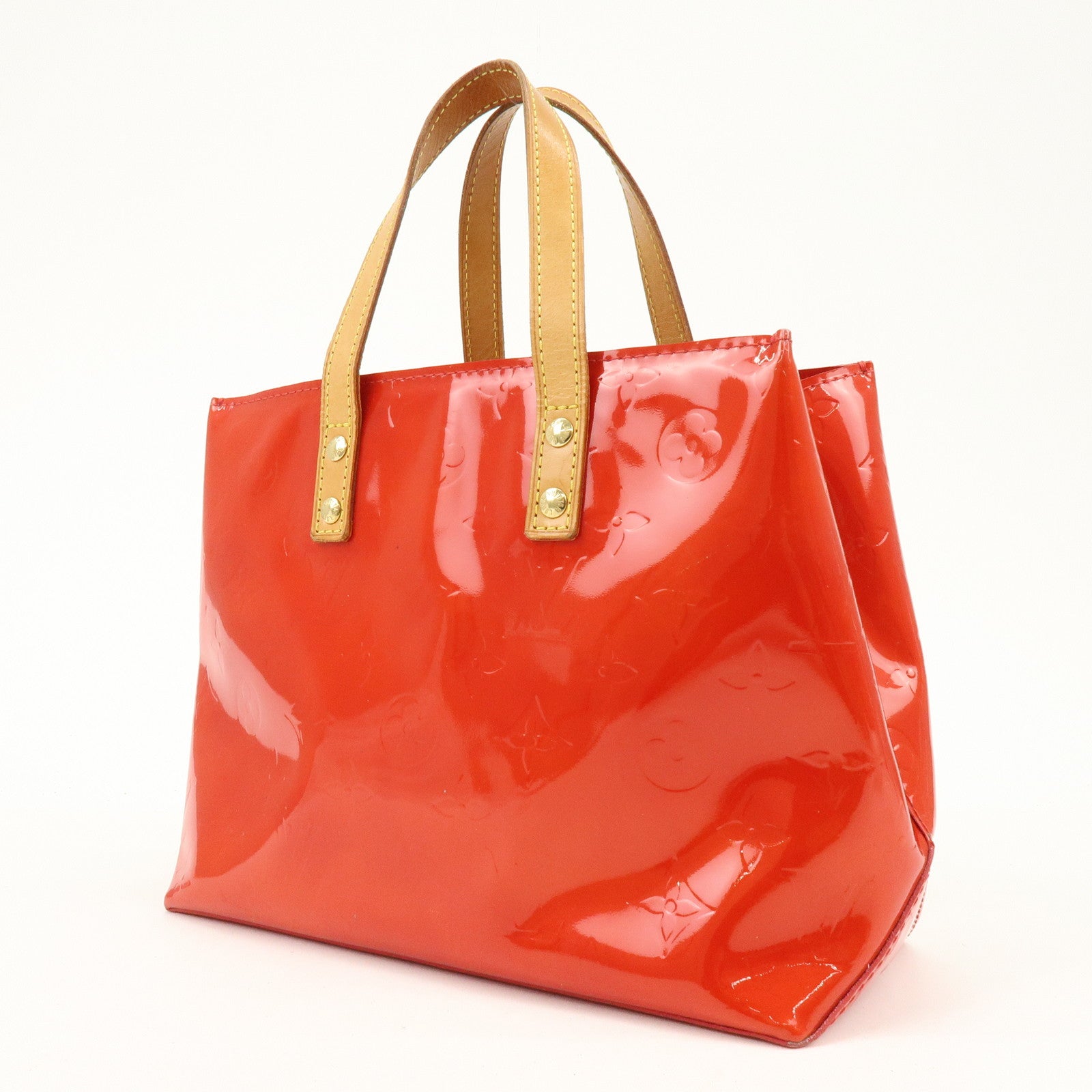 Louis Vuitton Monogram Vernis Lead PM Hand Bag Pomme d'Amour M91990