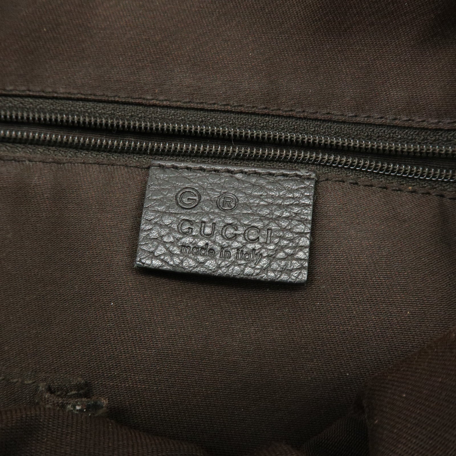 GUCCI Abbey GG Canvas Leather Shoulder Crossbody Bag Brown 265691