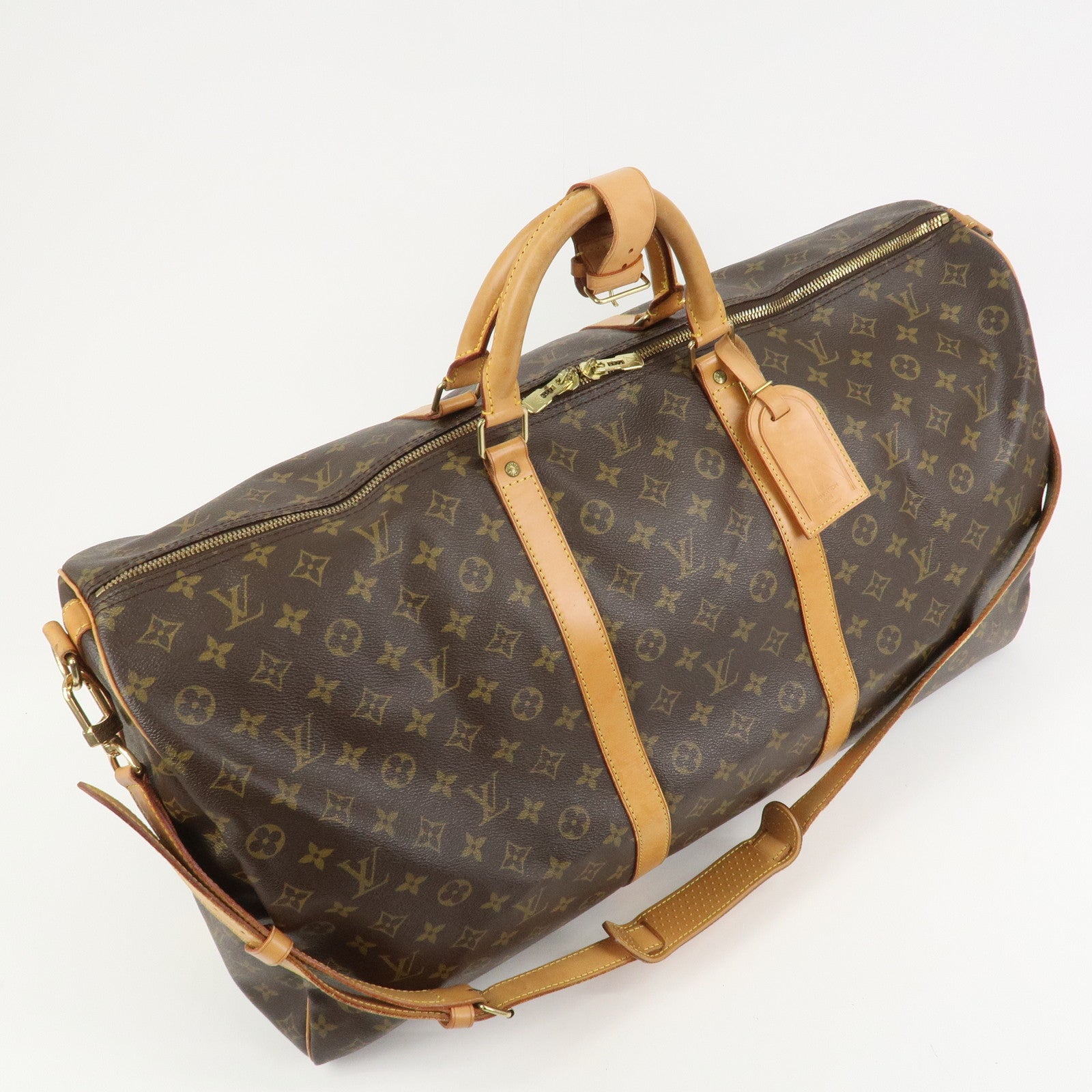 Louis Vuitton Monogram Keep All Bandouliere 60 Boston Bag M41412