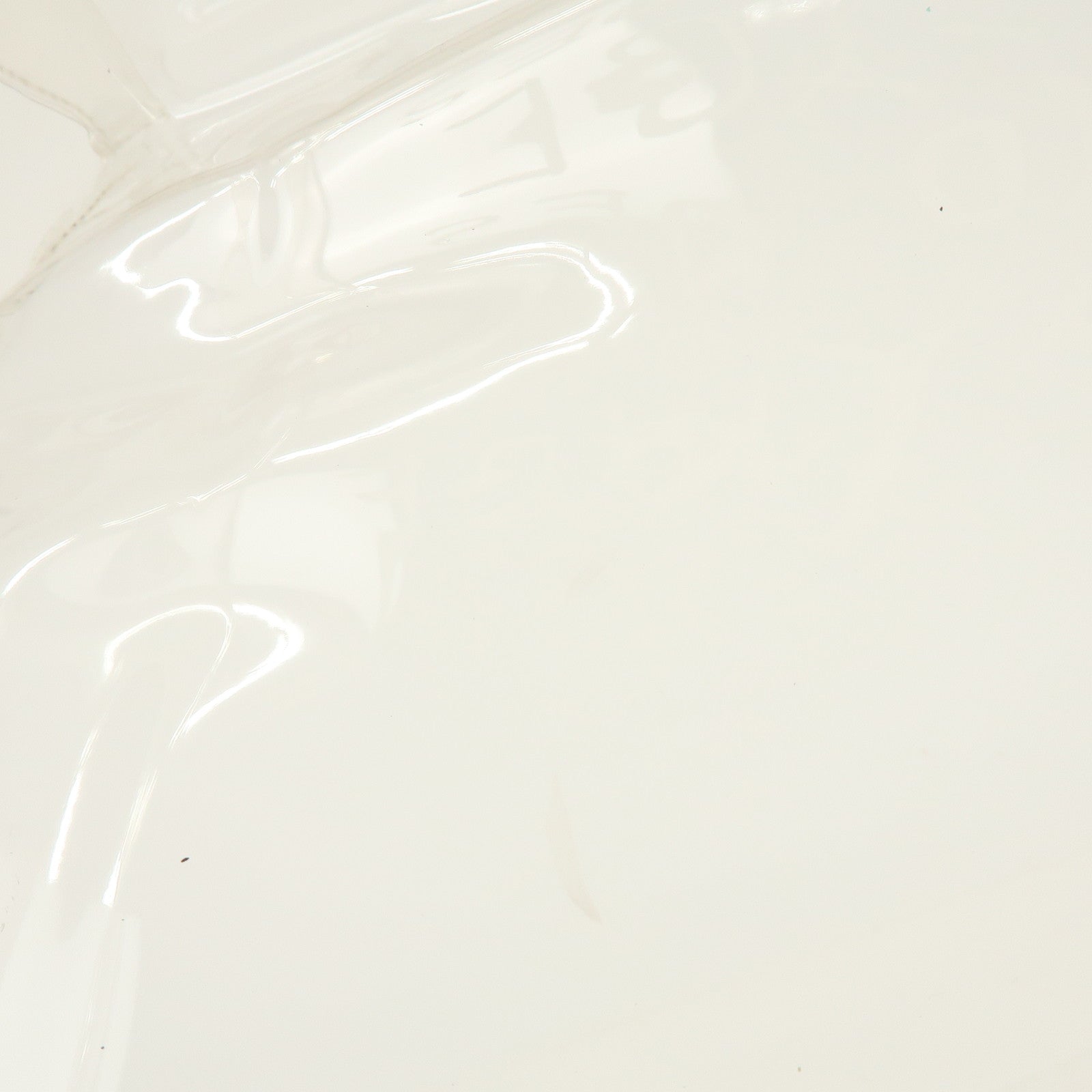 HERMES Vinyl Kelly Hand Bag Clear