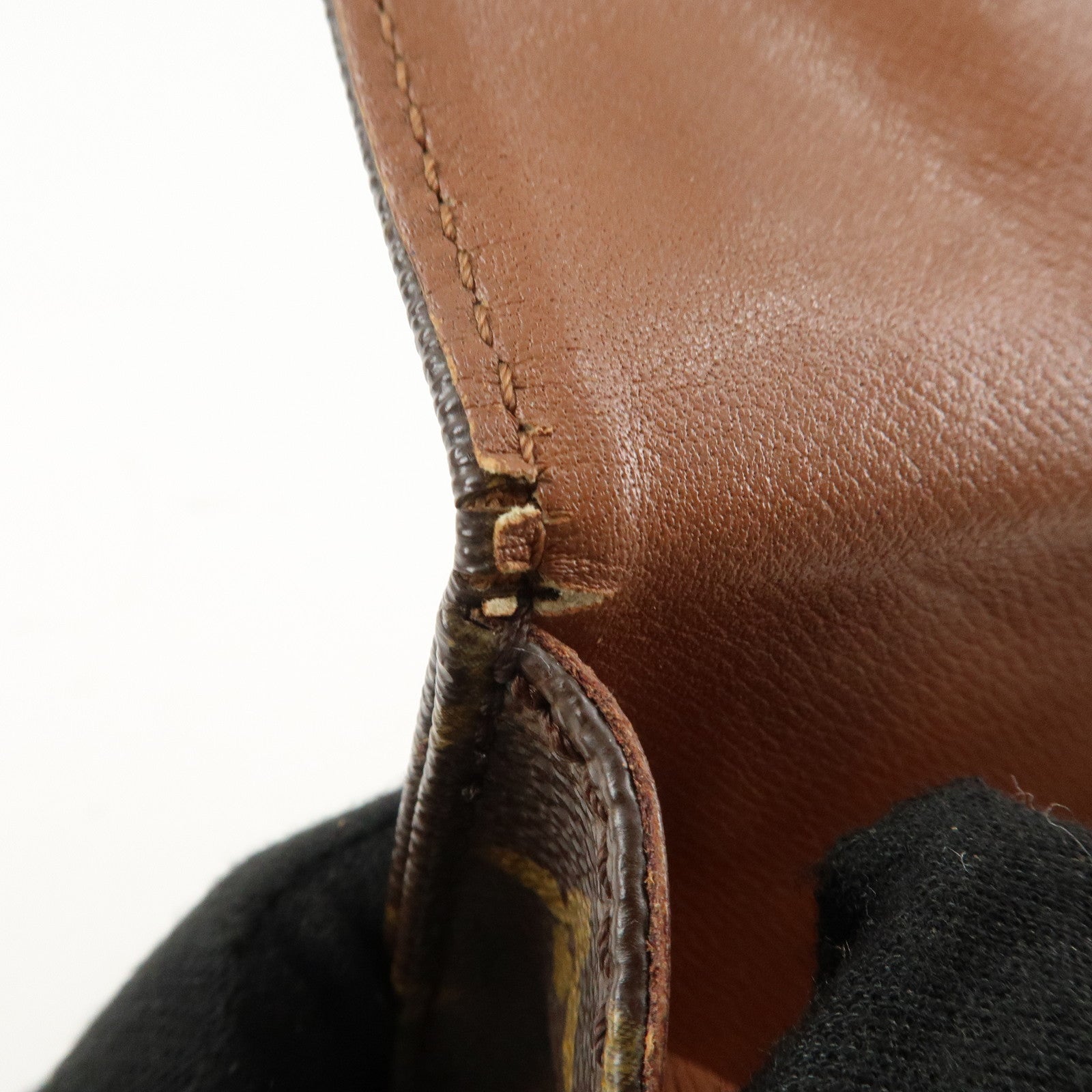 Louis Vuitton Monogram Cartouchiere MM Shoulder Bag M51253 Used