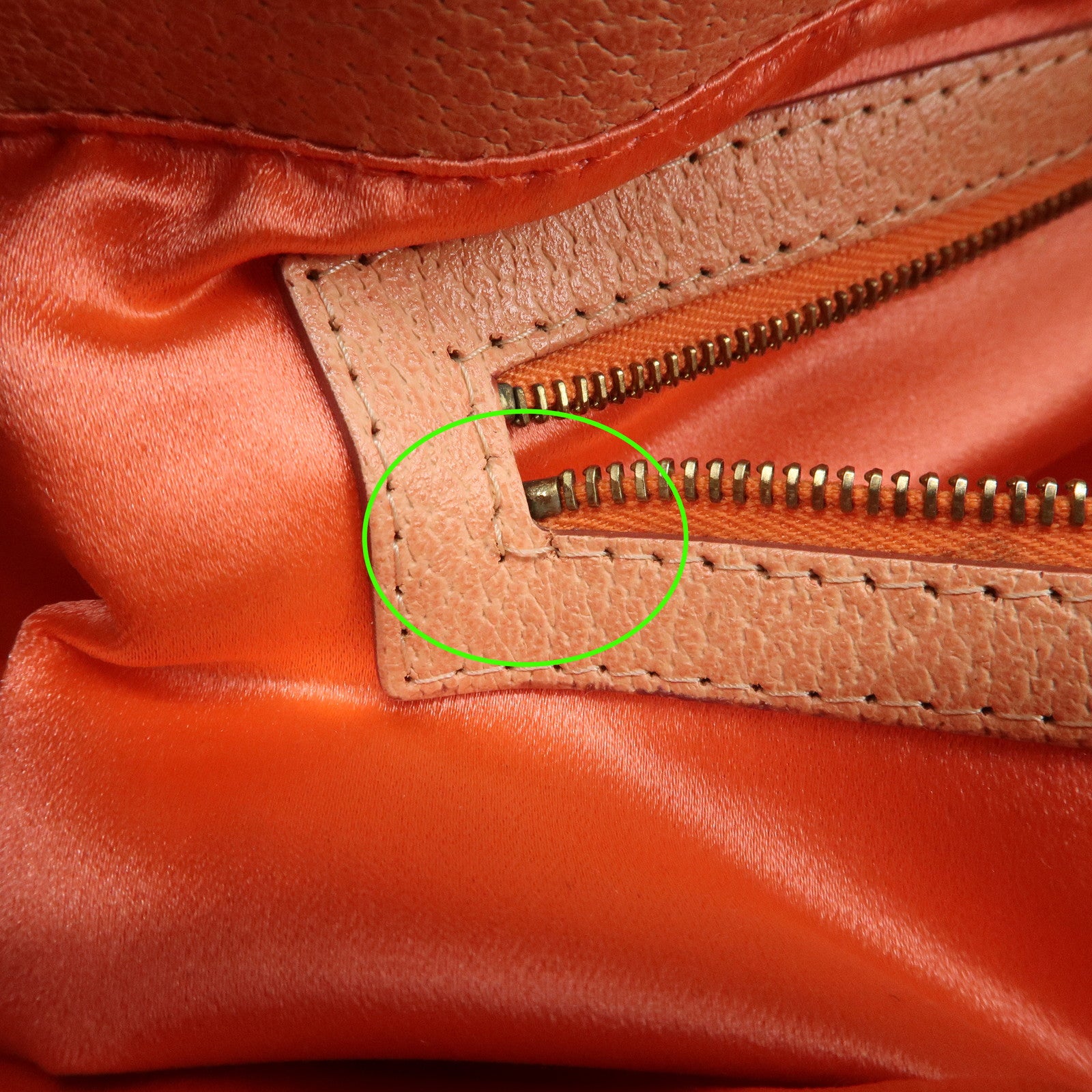 FENDI Mamma Baguette Leather Hand Bag Shoulder Bag Pink 26325