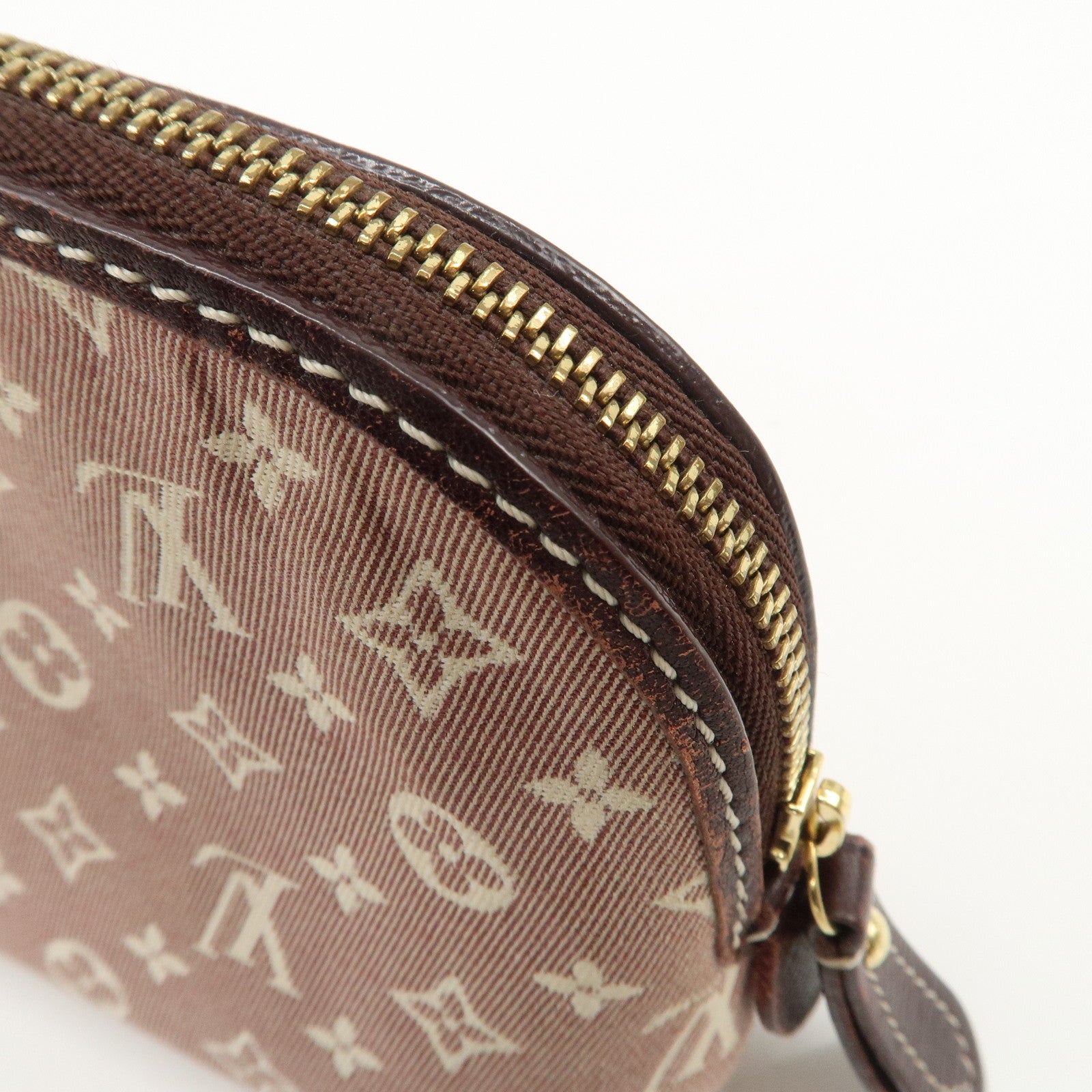 Louis Vuitton Monogram Idylle Pochette Cosmetic Pouch Sepia M40377